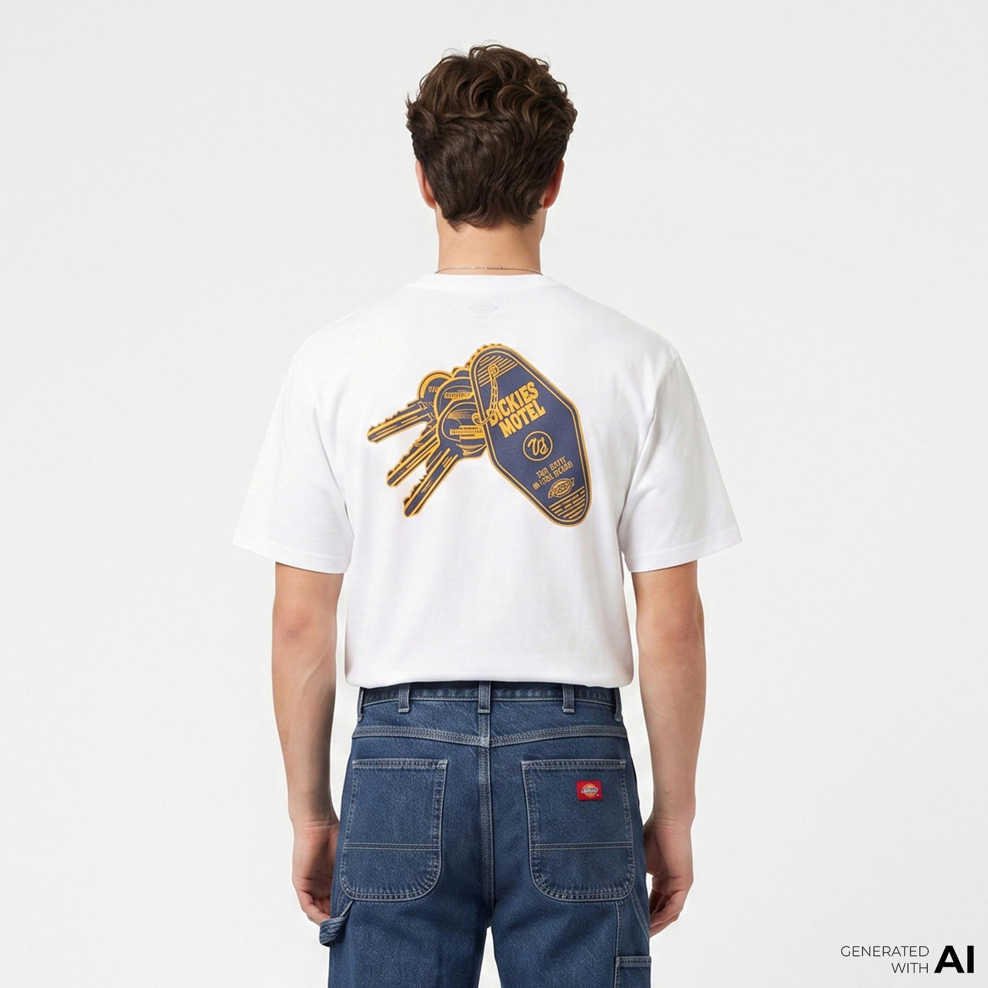 Dickies Plain City Erkek Beyaz T-Shirt