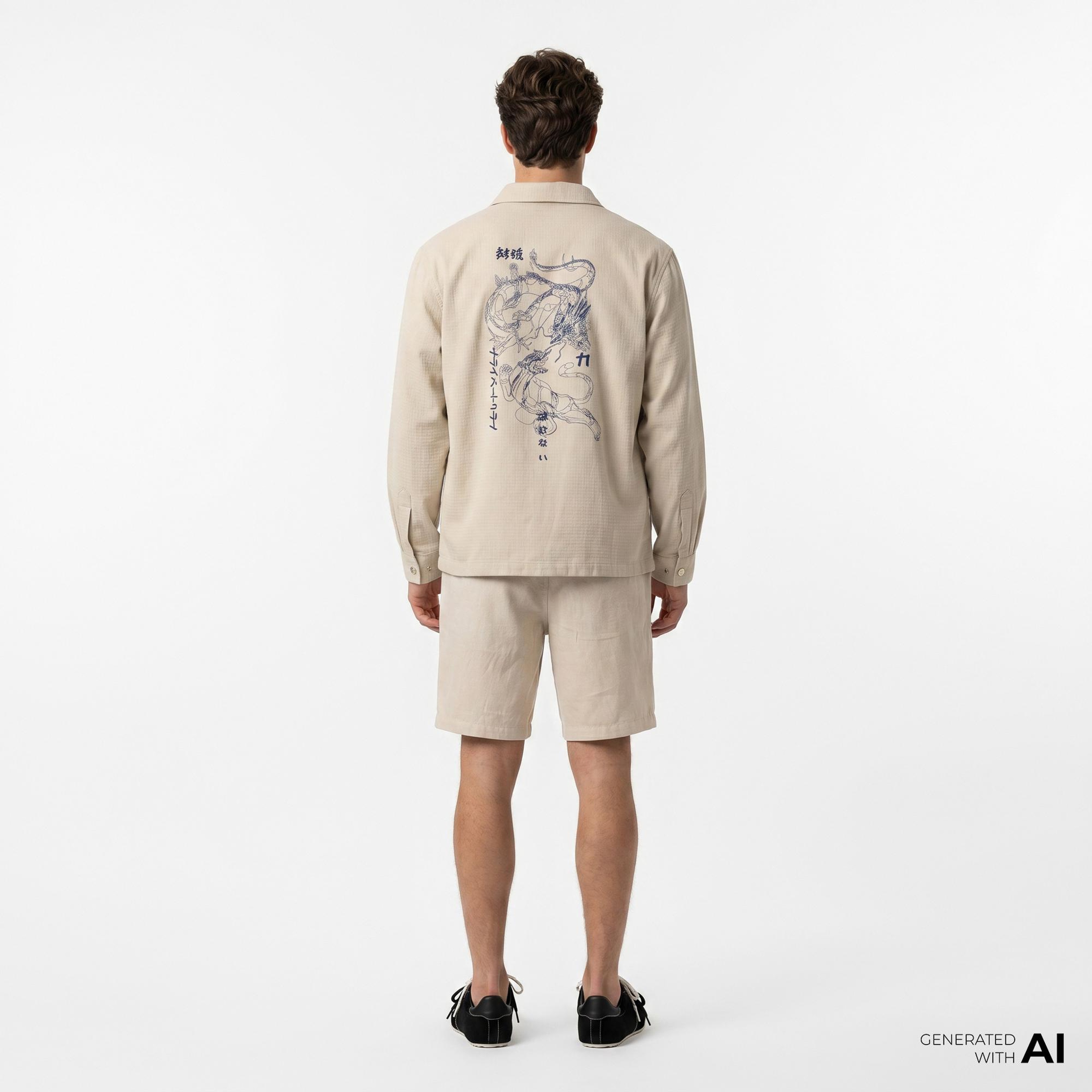 UNITED4 Regular Fit Erkek Krem Şort