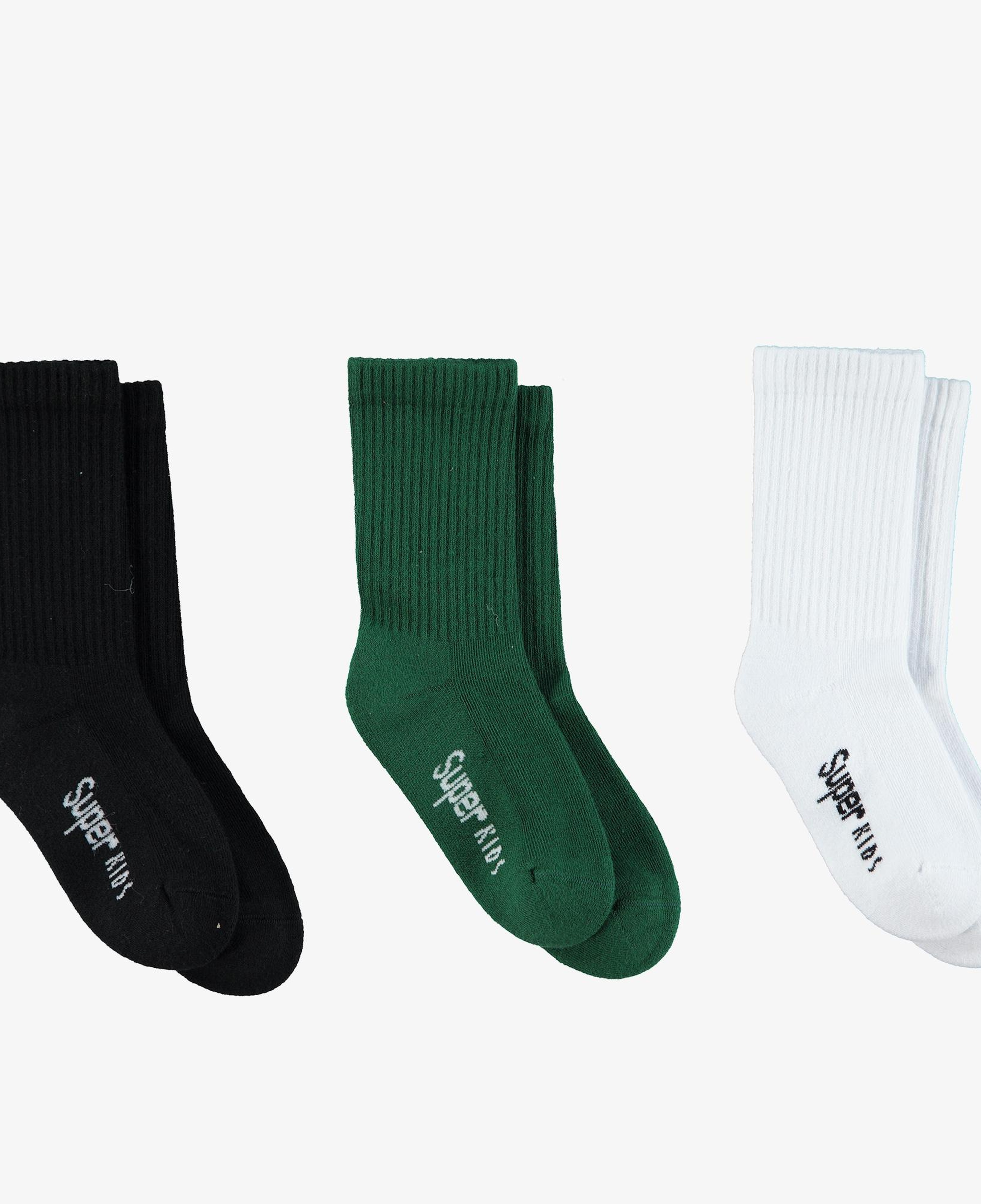 UNITED4 Tenis Towel Bebek Yeşil/Beyaz/Siyah Çorap