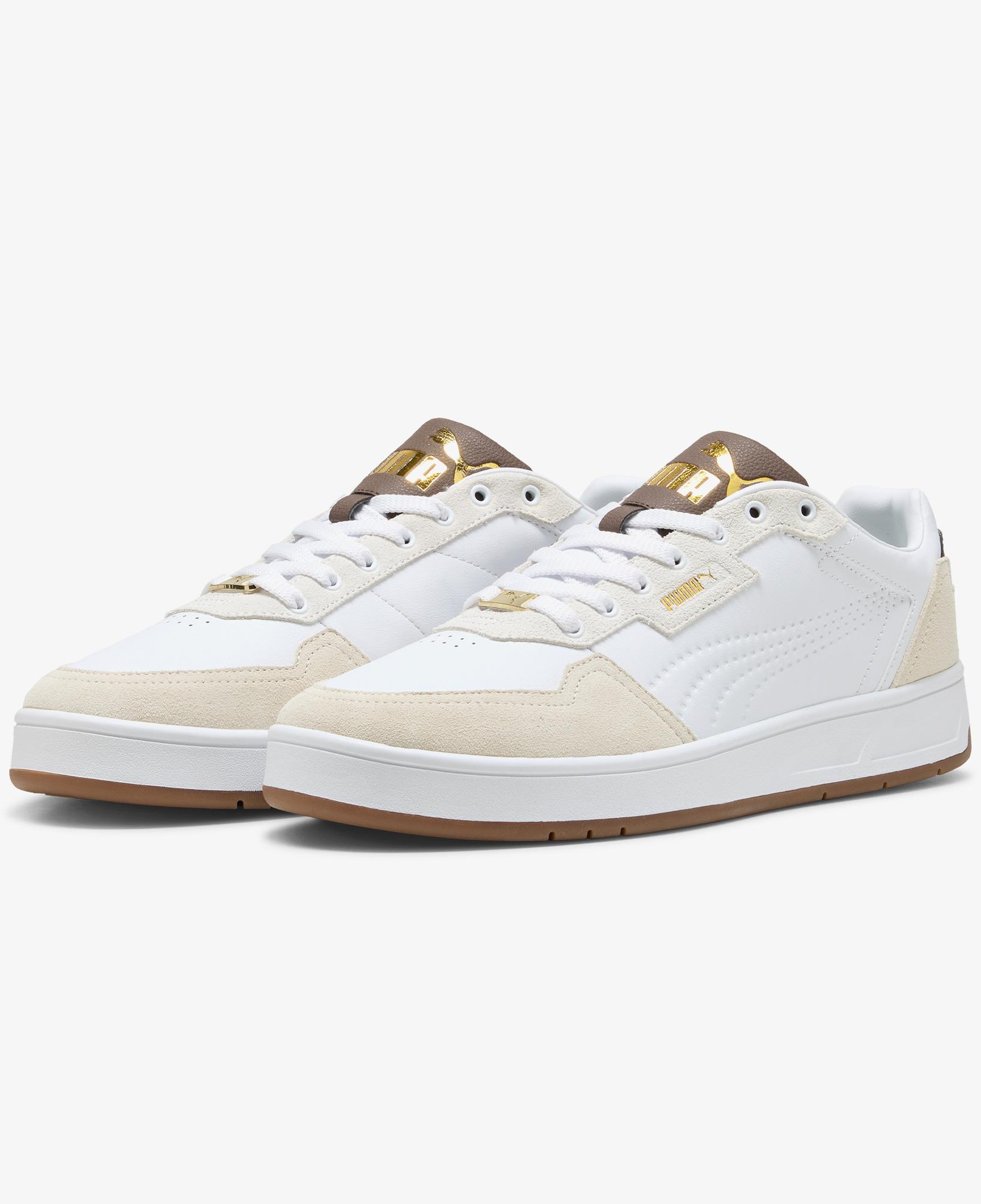 Puma Court Classic Lux Sd Erkek Beyaz Spor Ayakkabı