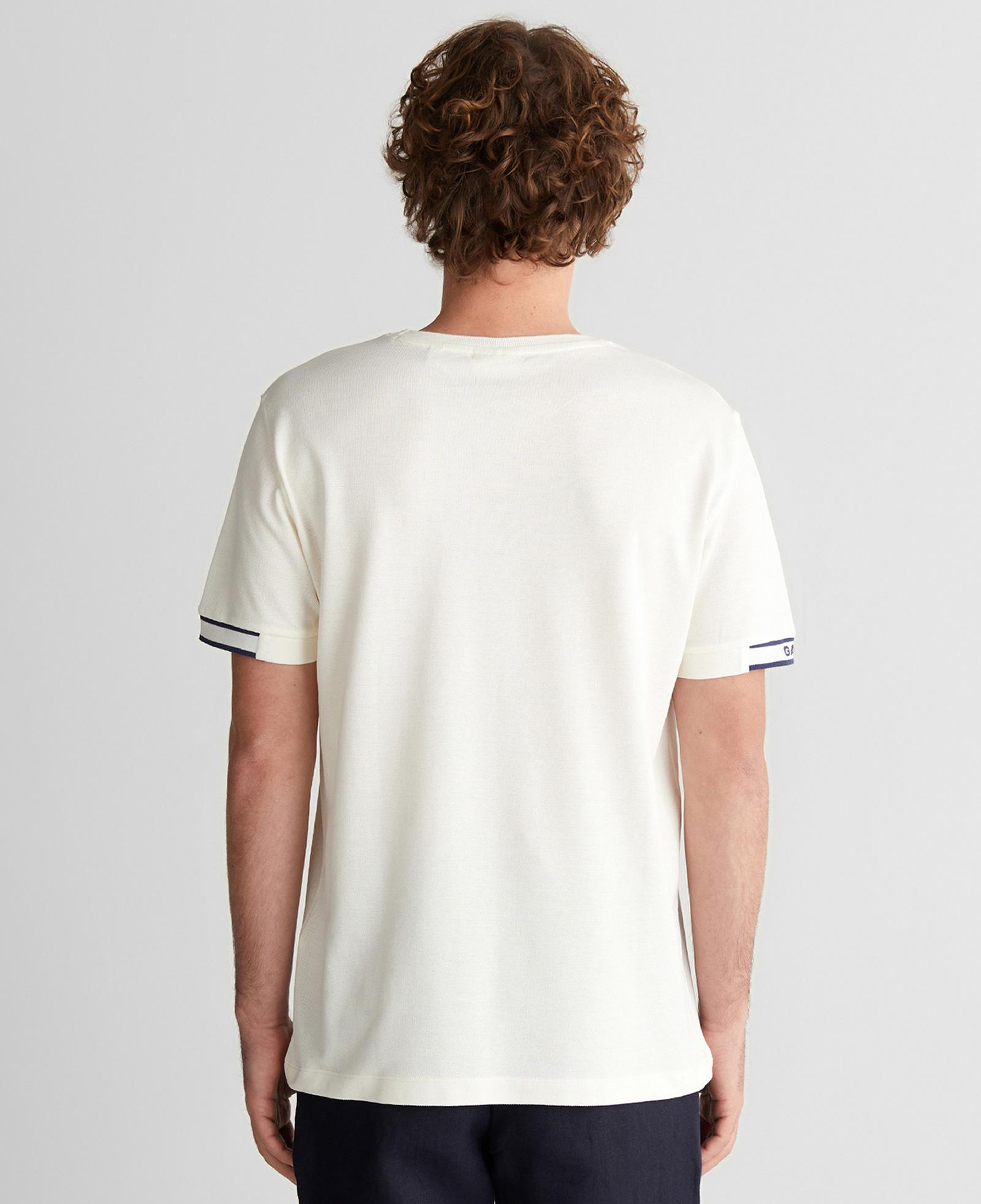 GANT Erkek Beyaz Baskılı Kısa Kollu T-Shirt