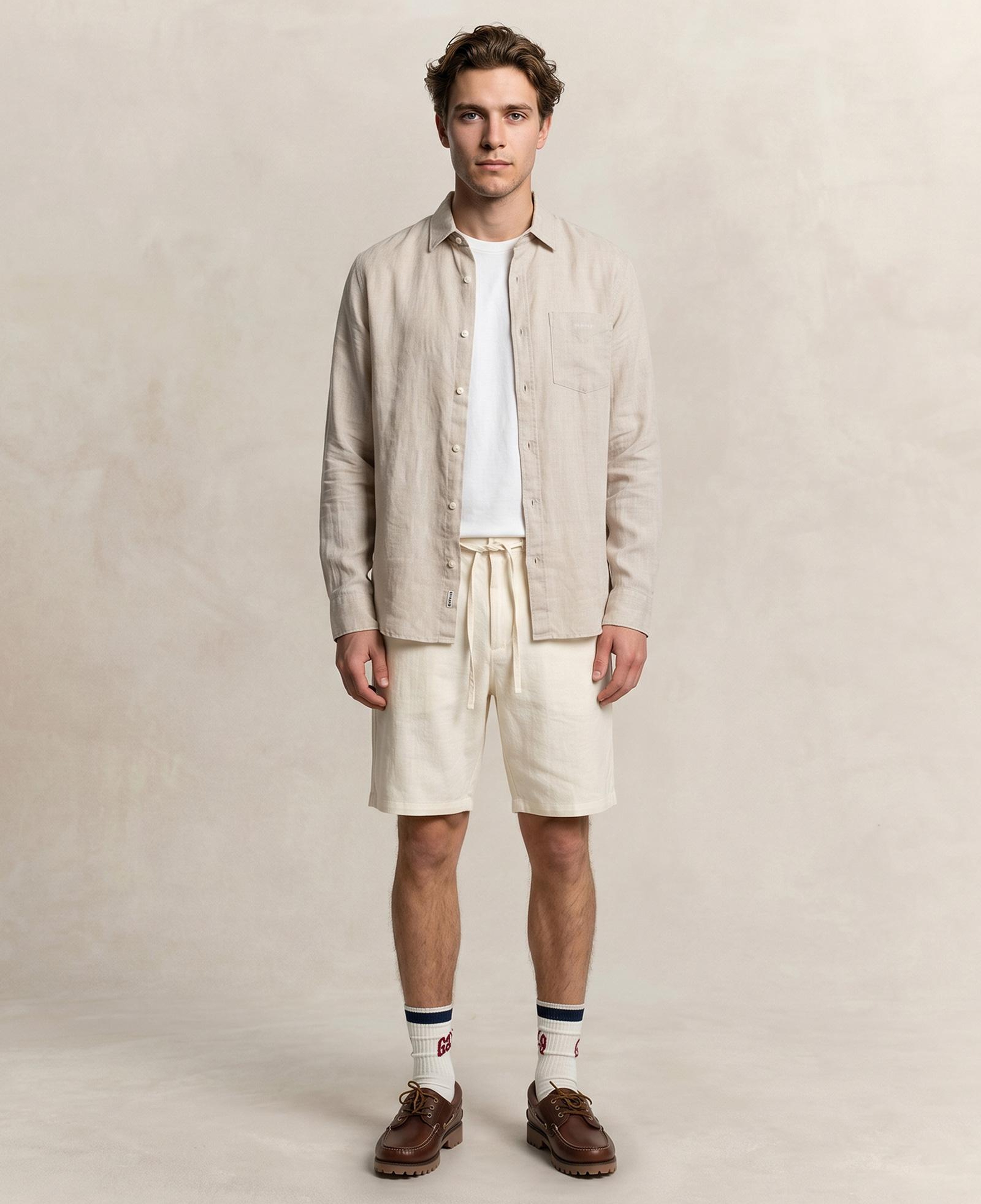 GANT Erkek Bej Regular Fit Gömlek