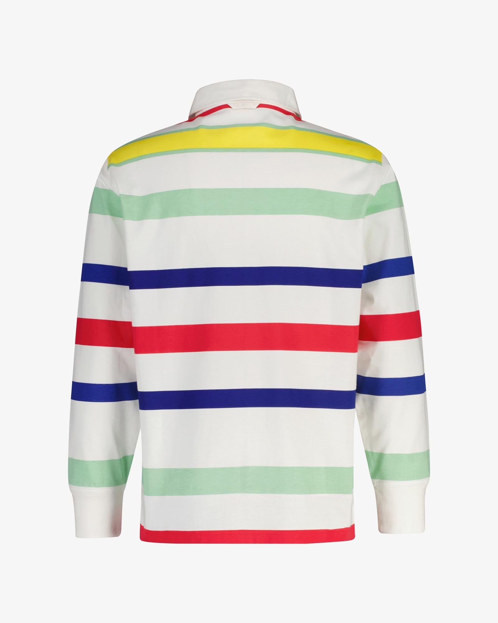 GANT Erkek Beyaz Logolu Rugby T-Shirt