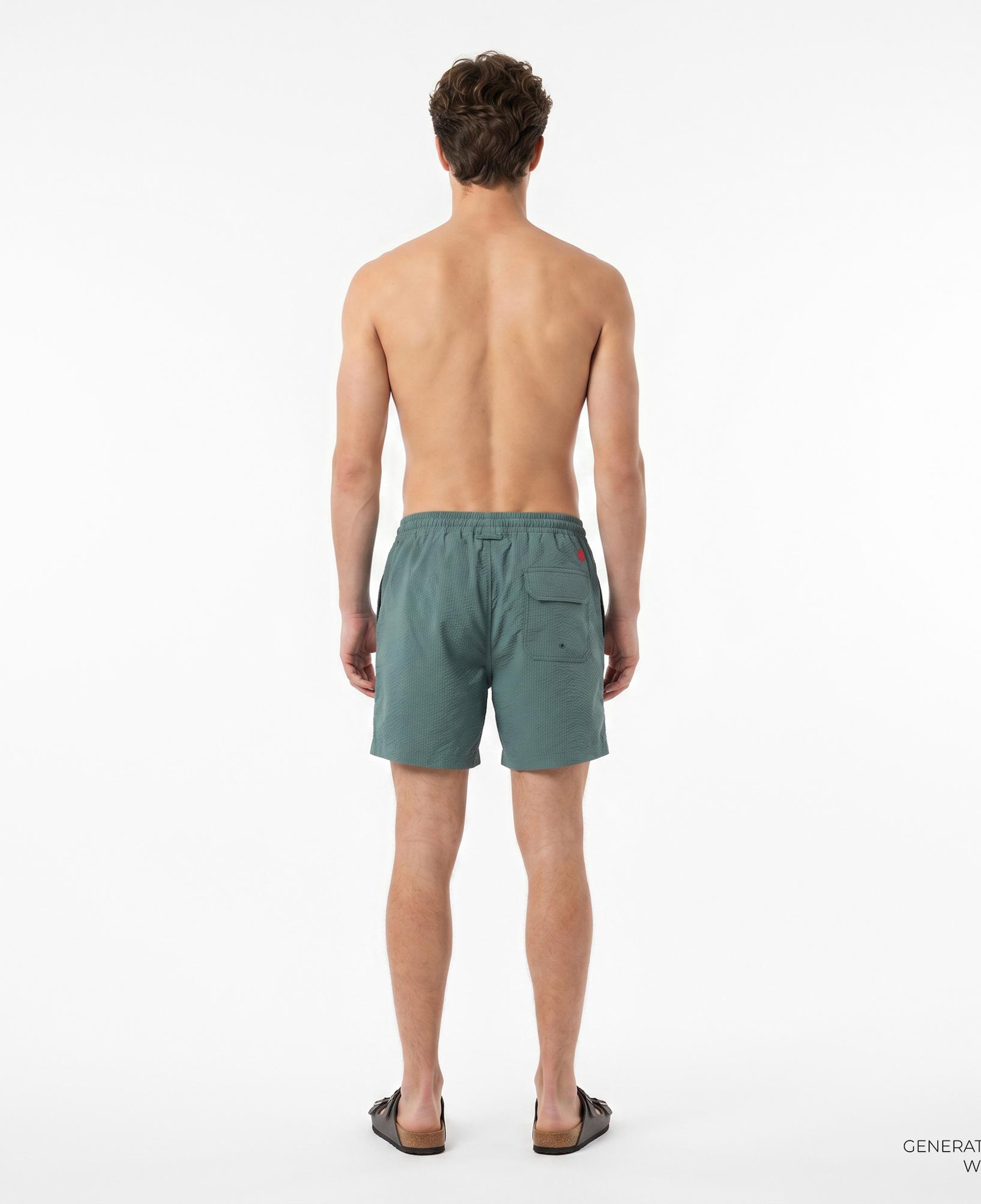 UNITED4 Comfort Fit Erkek Mavi Deniz Şortu
