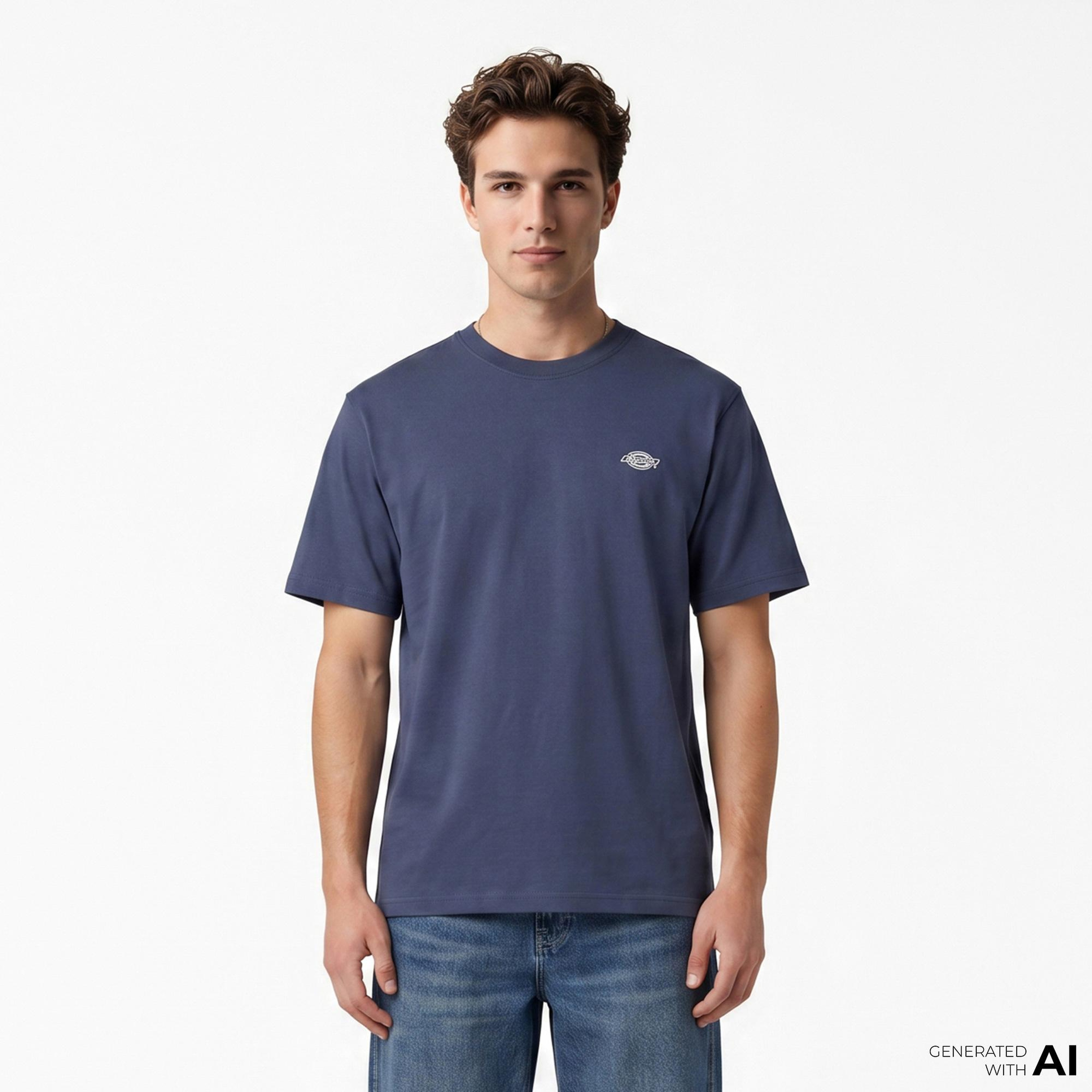 Dickies Summerdale Erkek Mavi T-Shirt