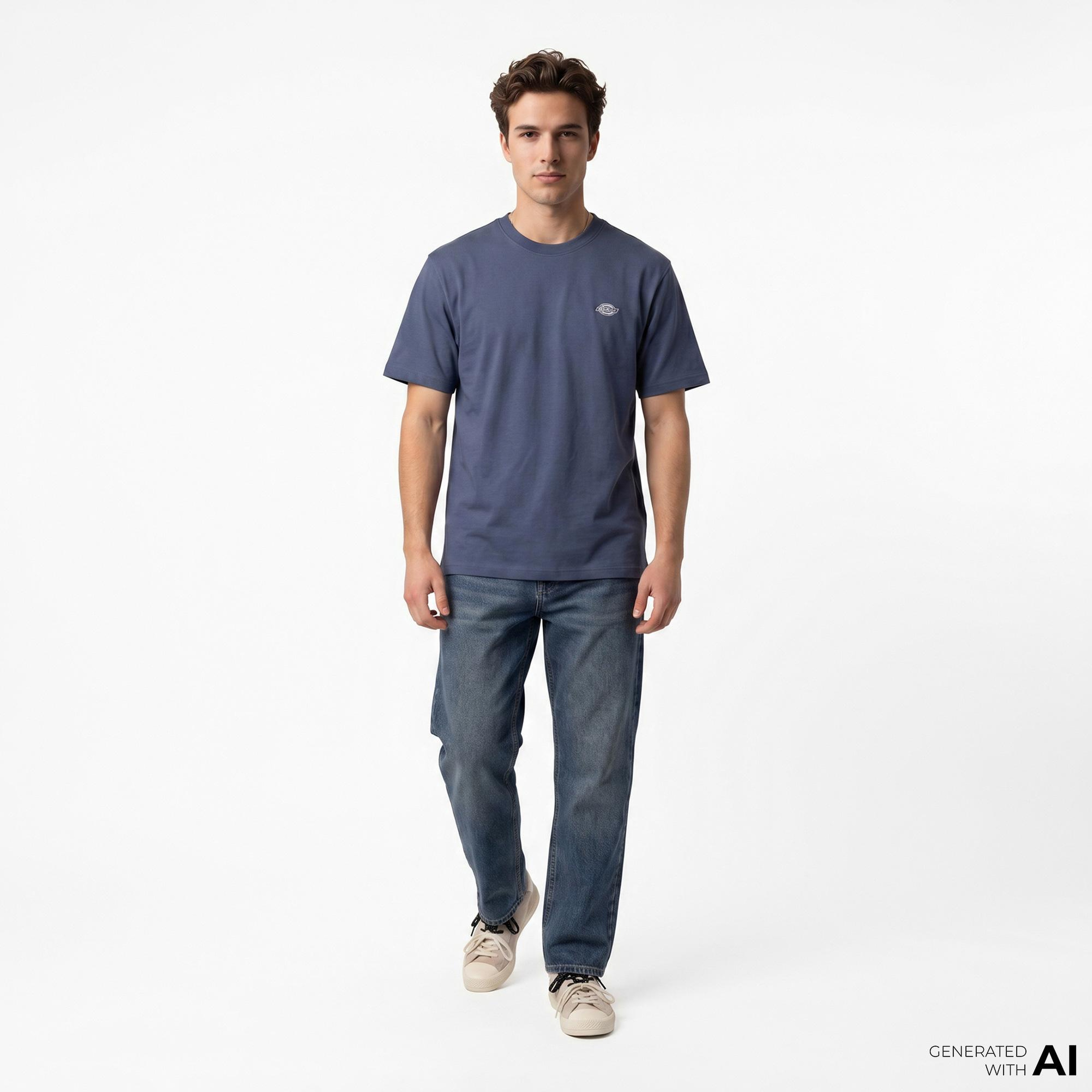 Dickies Summerdale Erkek Mavi T-Shirt