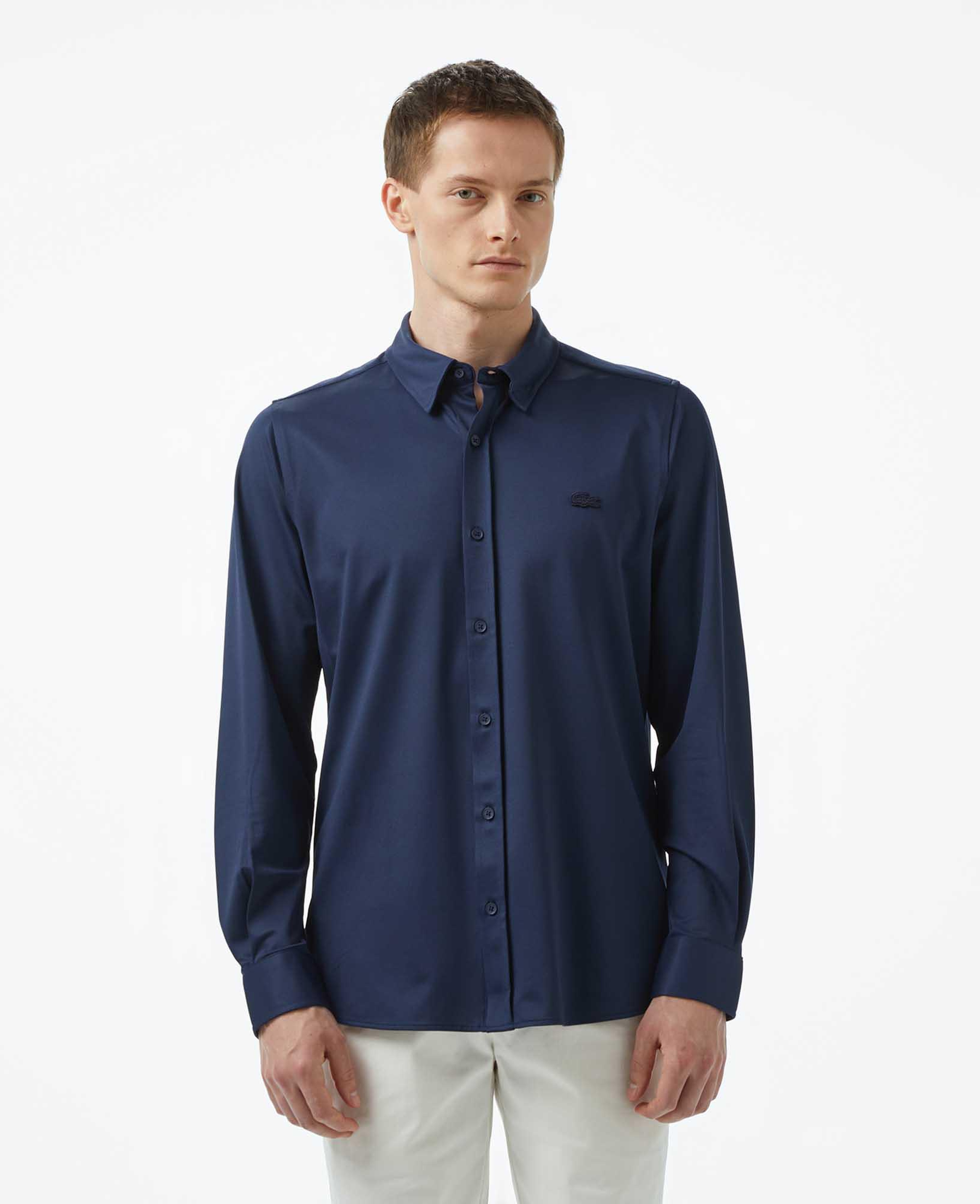 Erkek Slim Fit Lacivert Gömlek