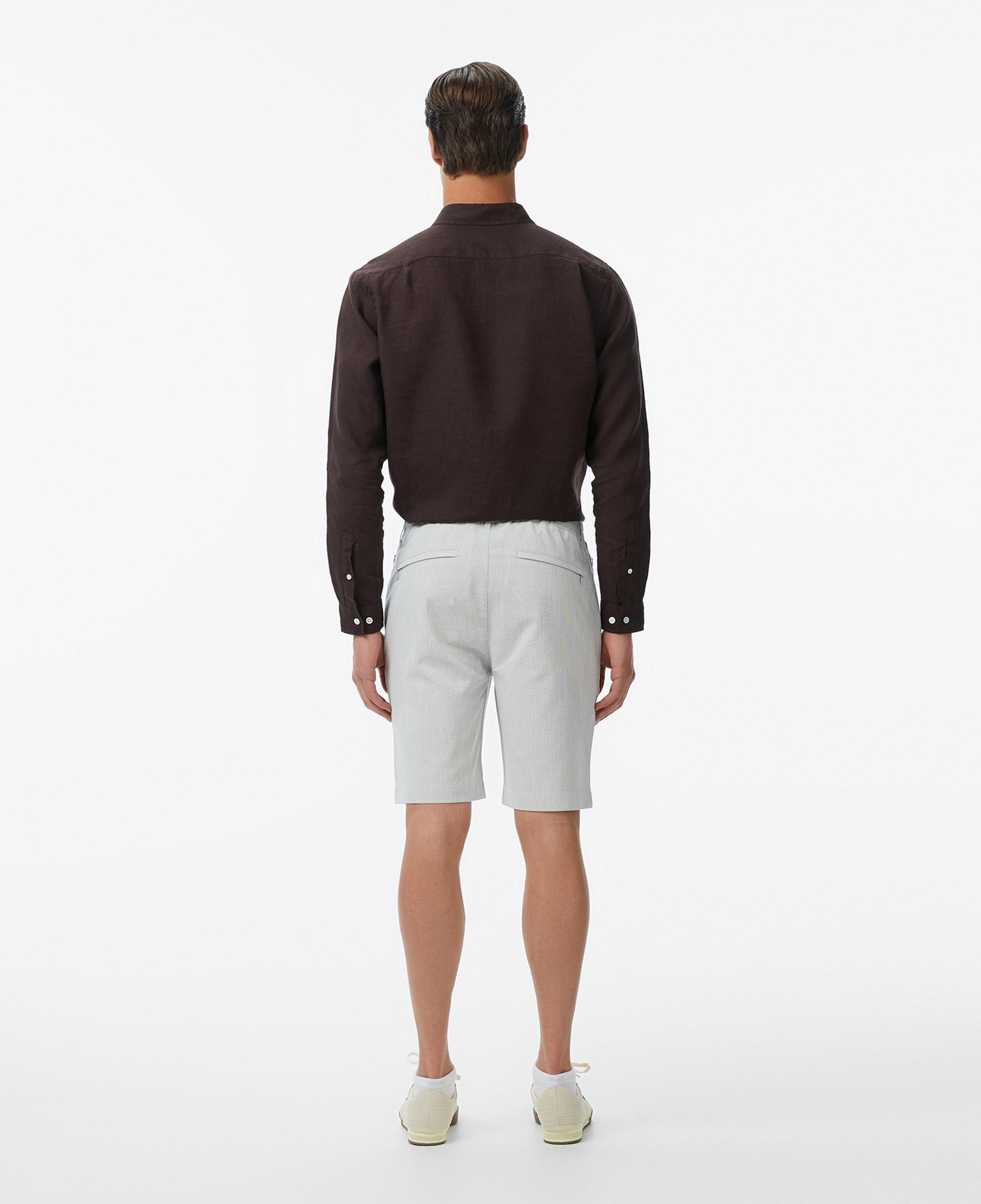 Erkek Tapered Fit Gri Bermuda Şort