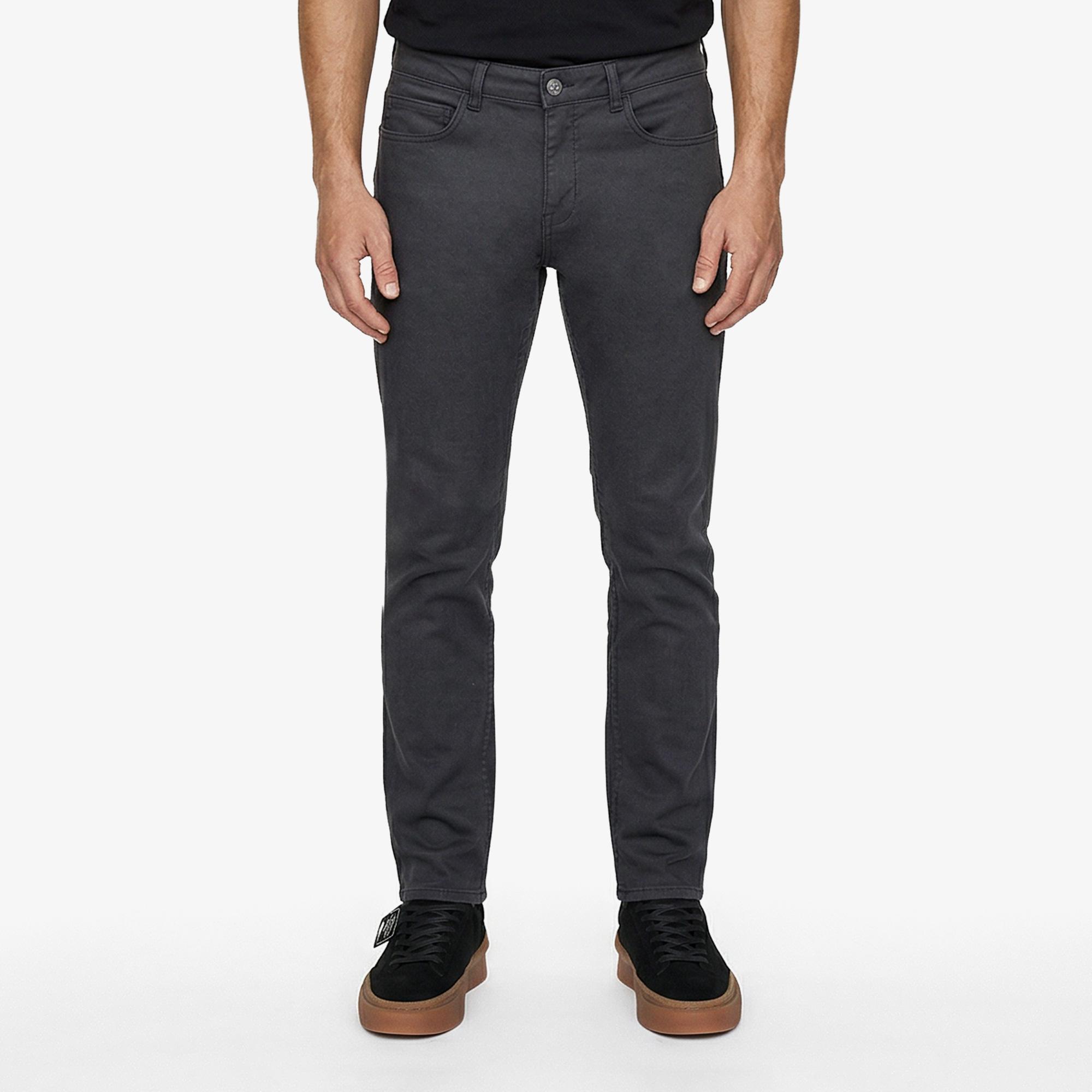 Erkek Slim Fit Koyu Gri Pantolon