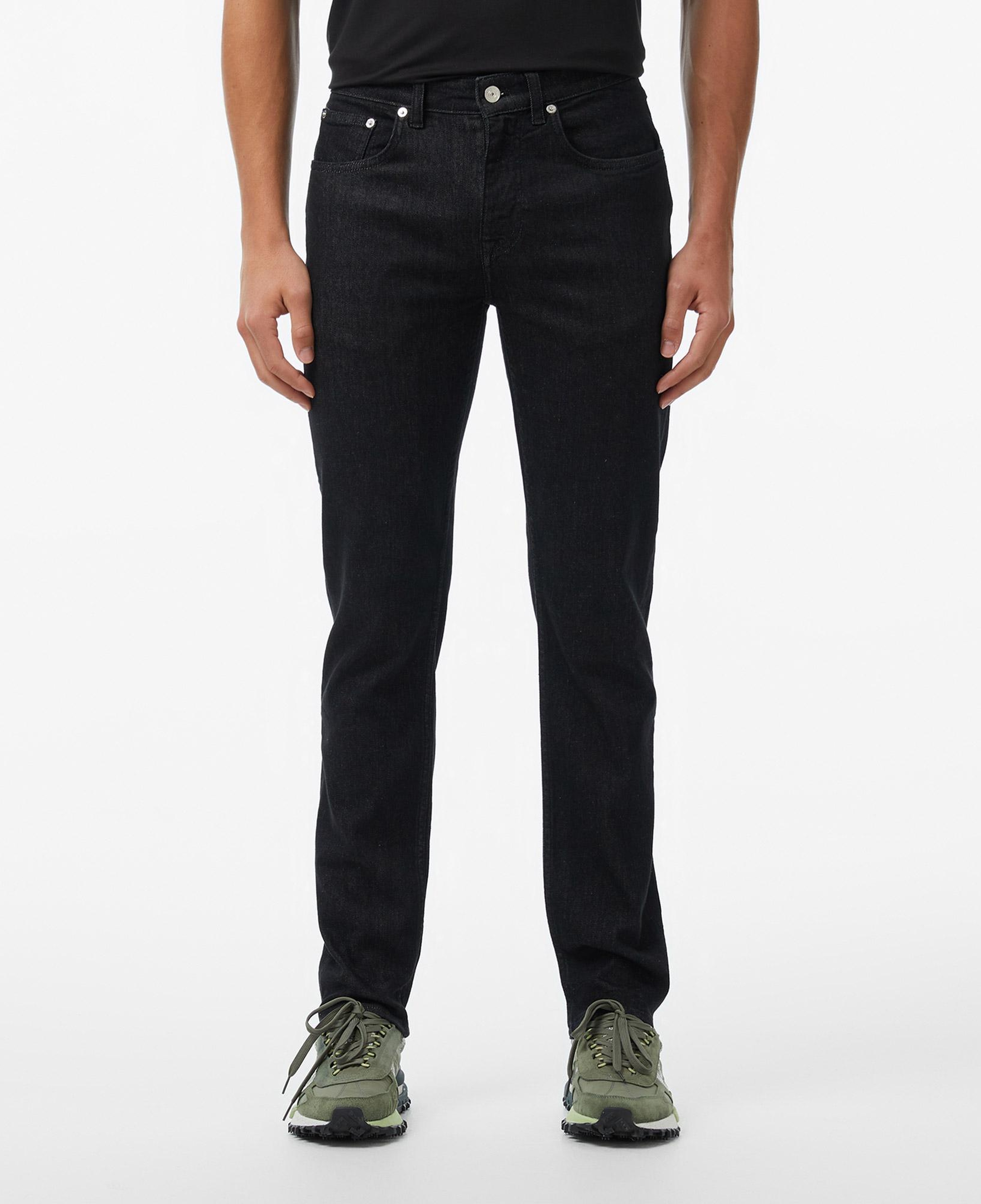 Erkek Relaxed Fit Siyah Jean Pantolon