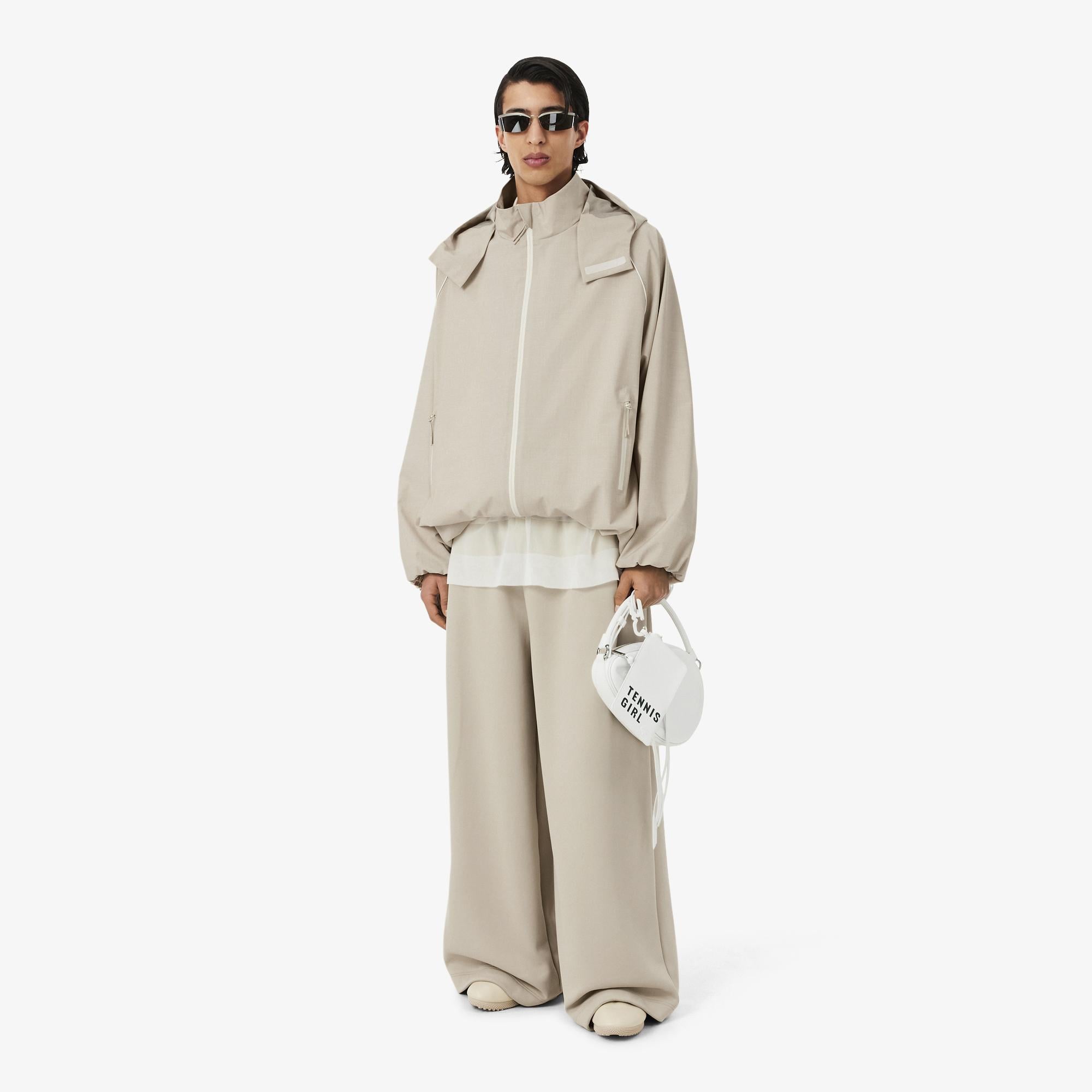 SS26 RUNWAY Unisex Bej Yağmurluk