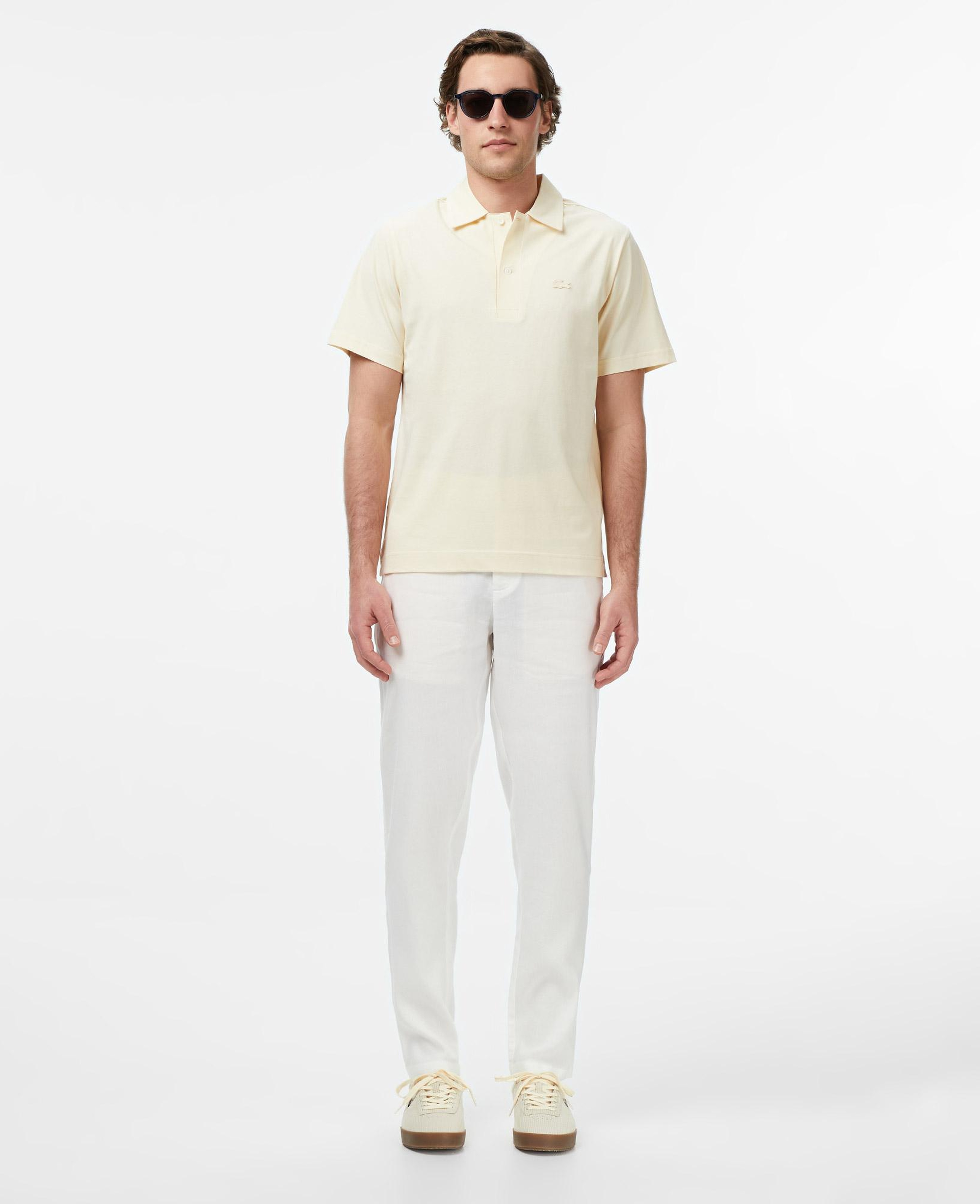 Erkek Tapered Fit Beyaz Chino Pantolon