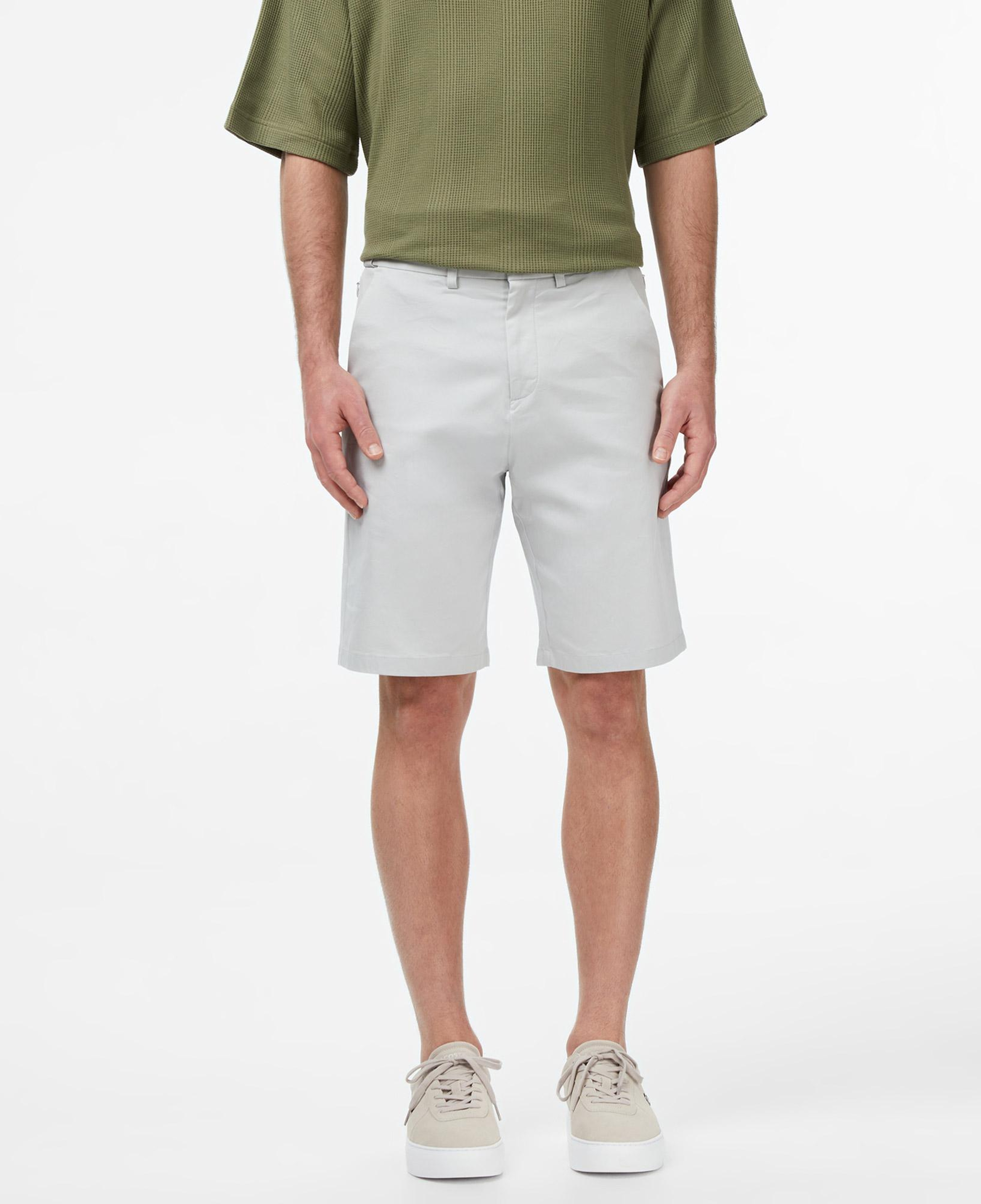 Erkek Regular Fit Gri Bermuda Şort