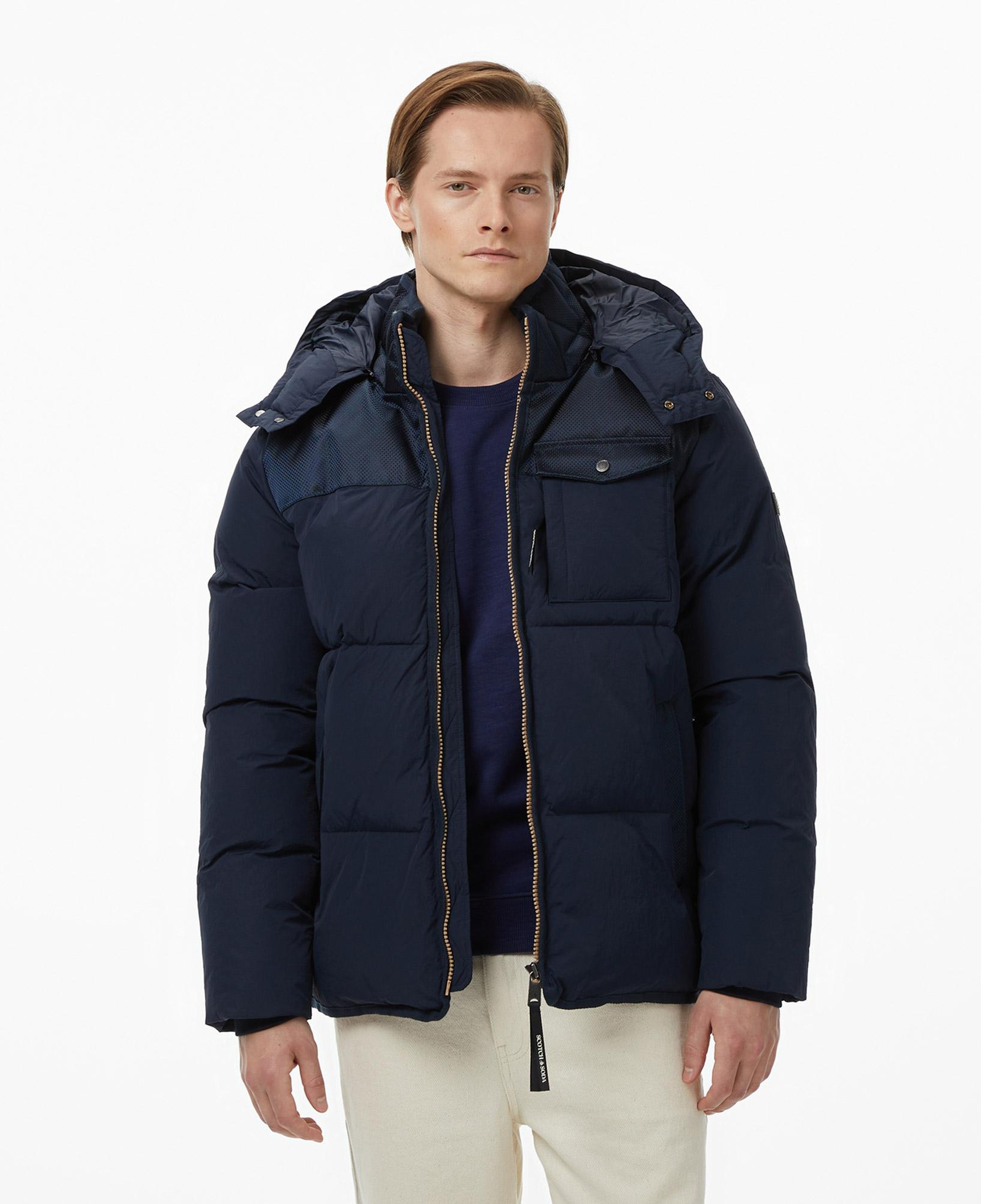 Scotch&Soda Hooded Puffer Erkek Lacivert Mont