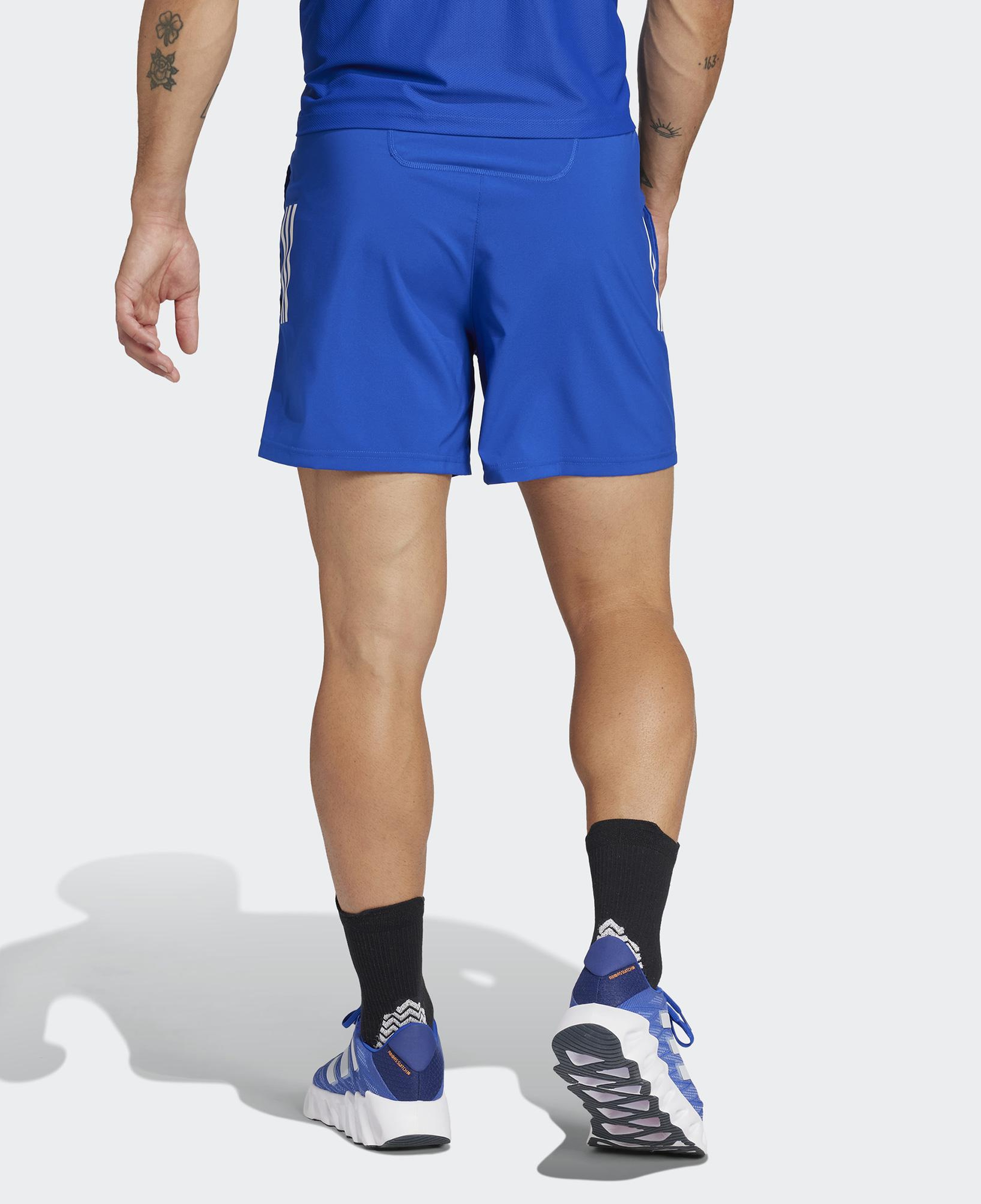 adidas Own The Run Erkek Mavi Koşu Şortu