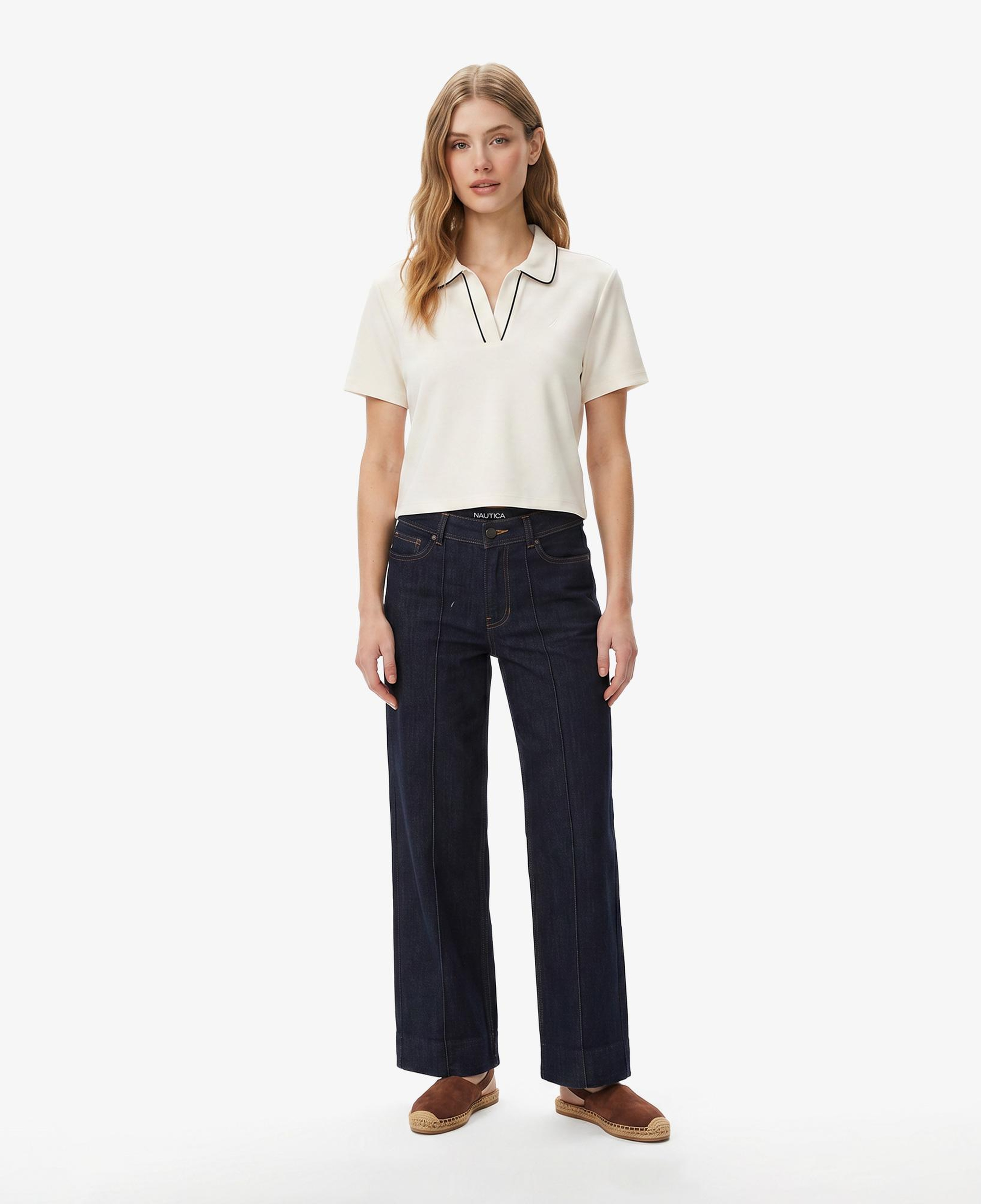 Nautica Kadın Lacivert Slim Fit Denim Pantolon