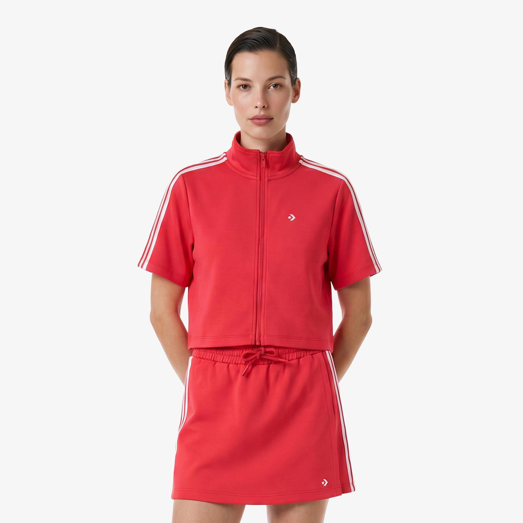 Converse Chevron Kadın Kırmızı Gömlek T-Shirt