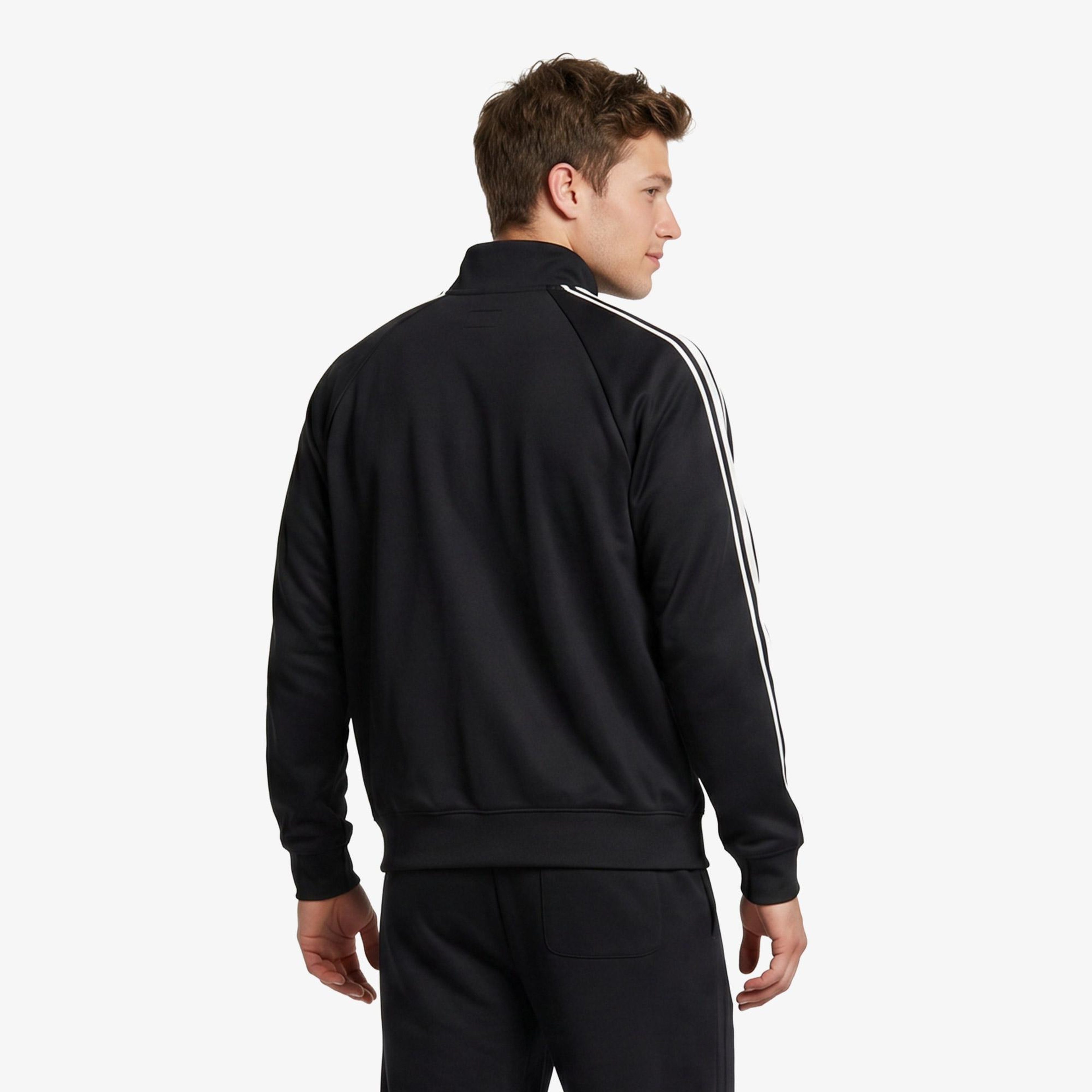 Converse Erkek Siyah Fermuarlı Sweatshirt