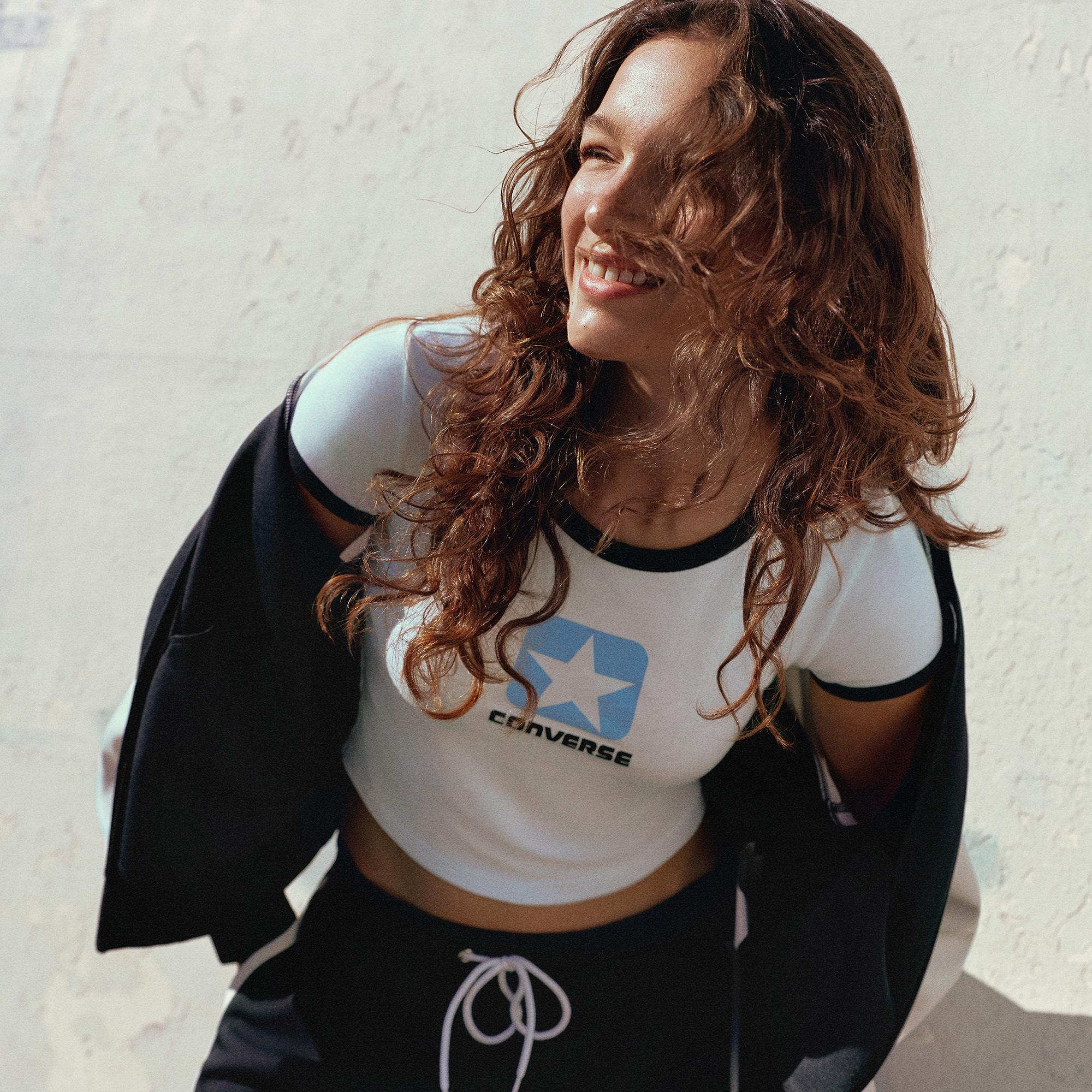 Converse Kadın Beyaz T-Shirt