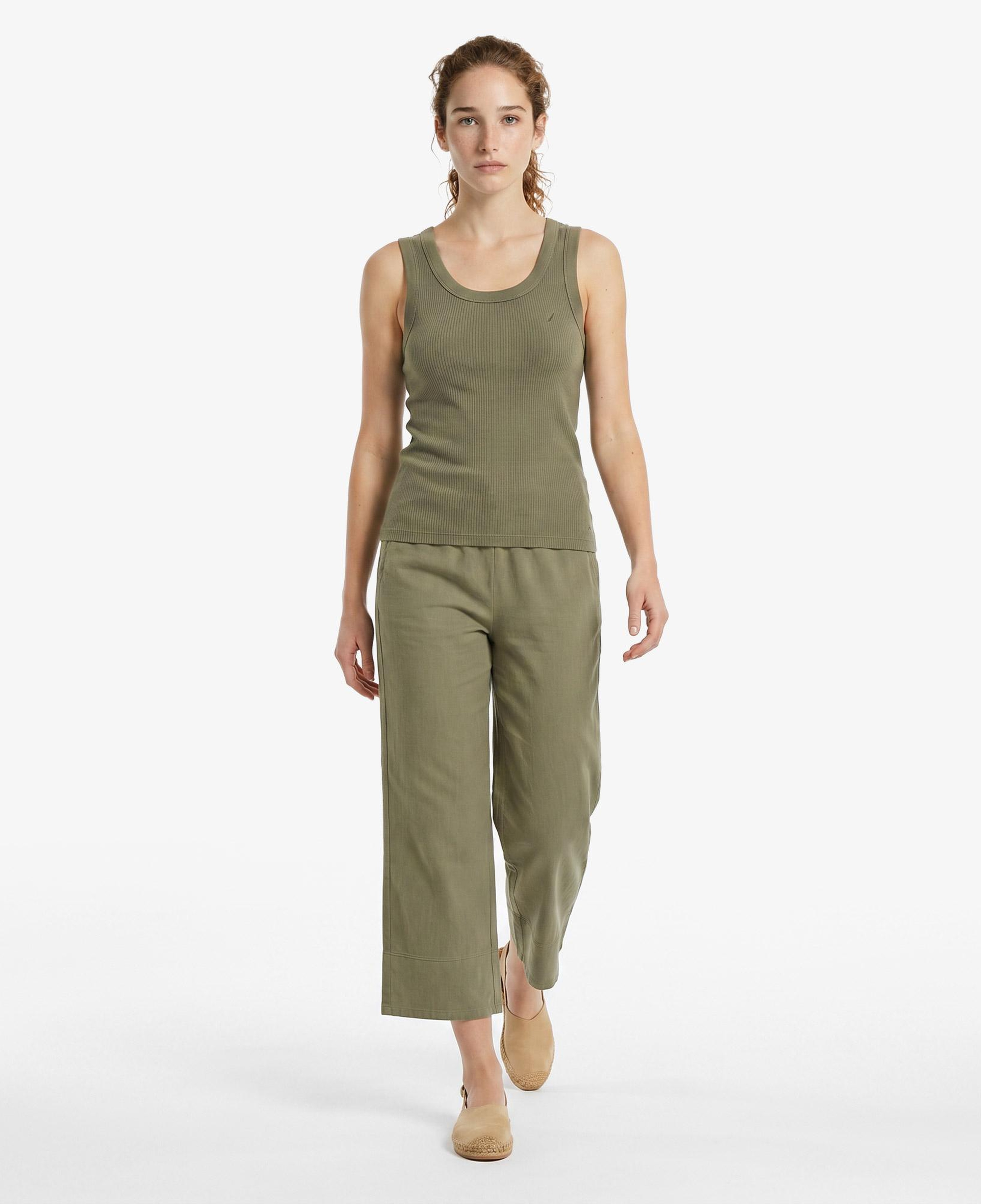 Nautica Kadın Yeşil Regular Fit Pantolon