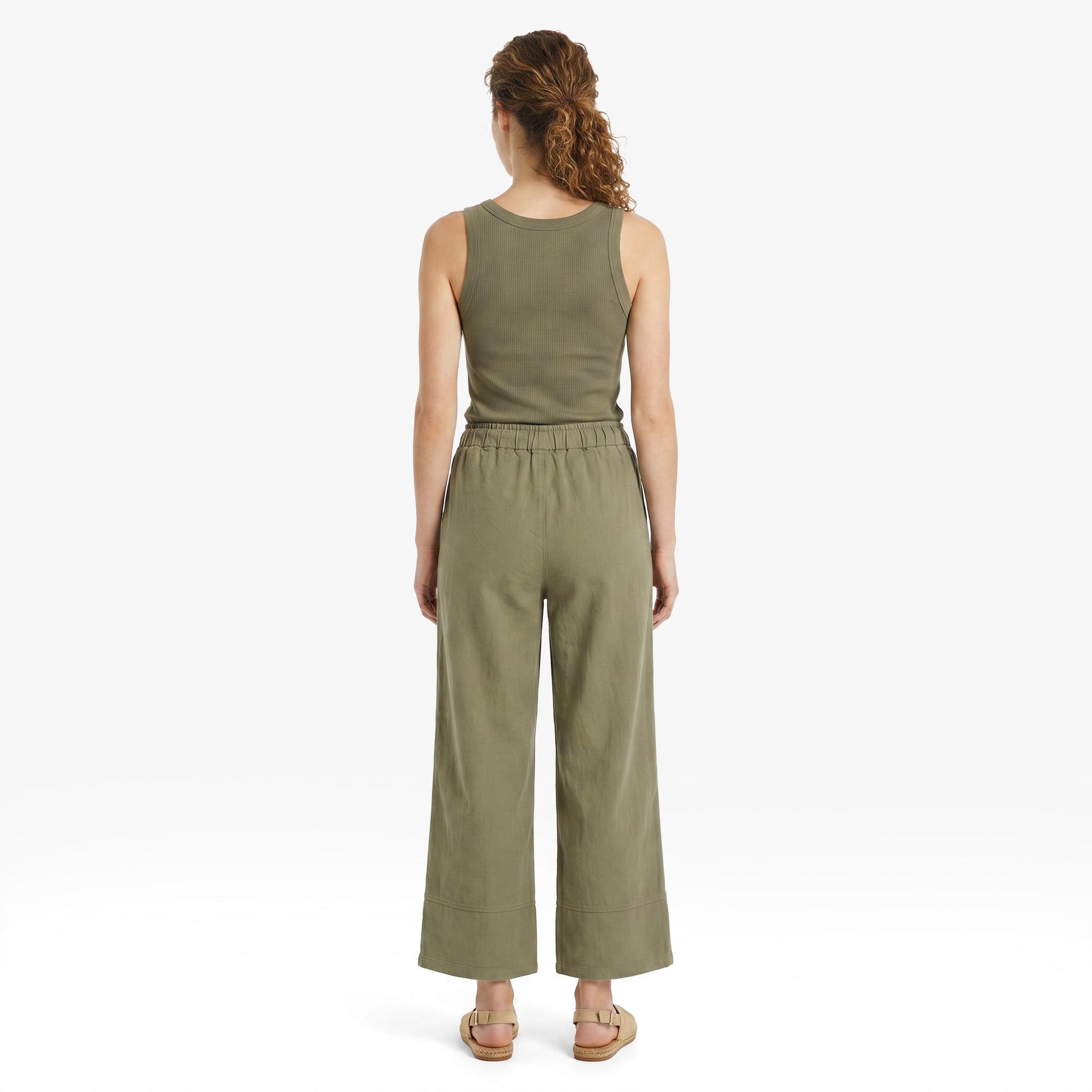 Nautica Kadın Yeşil Regular Fit Pantolon