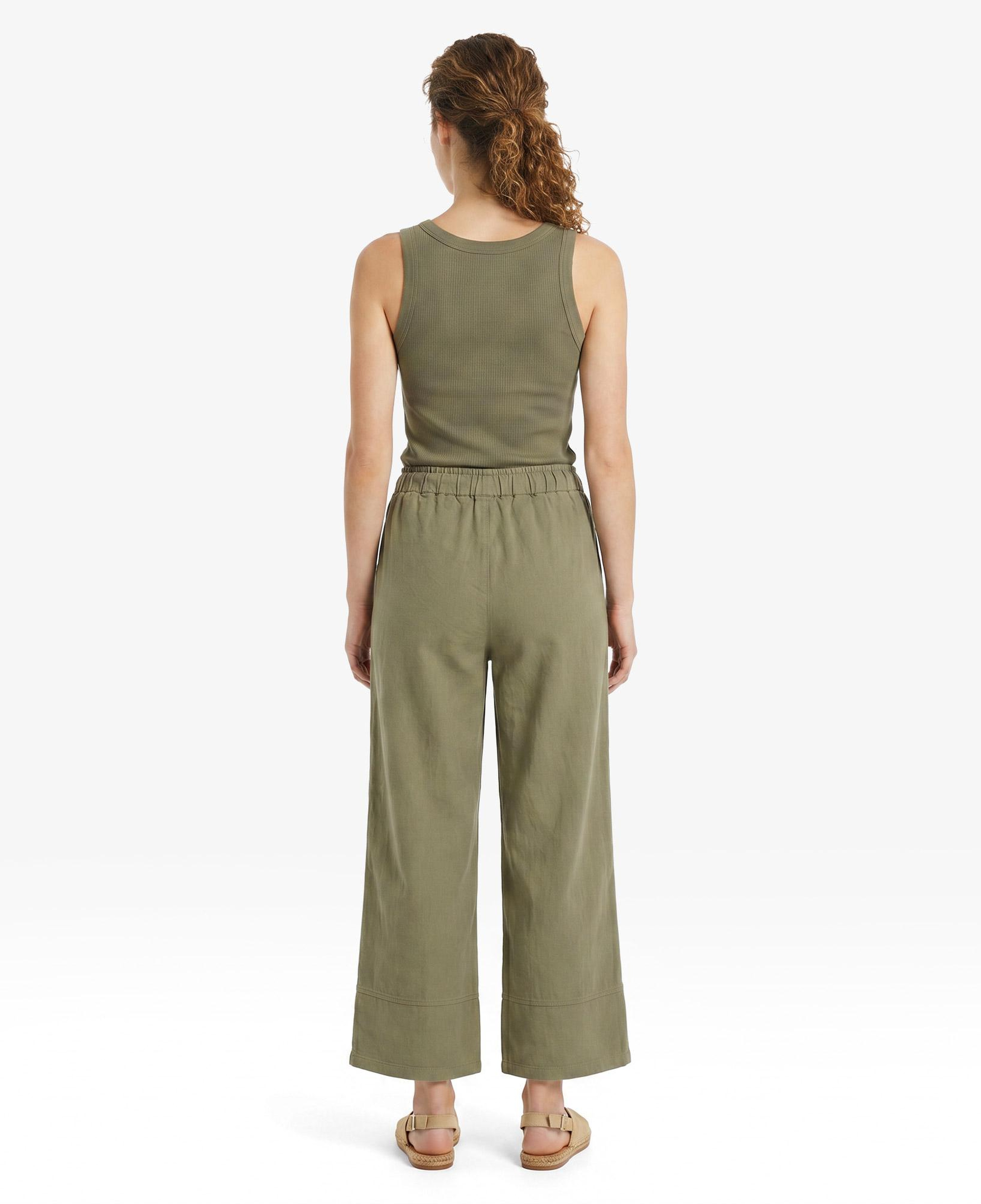 Nautica Kadın Yeşil Regular Fit Pantolon