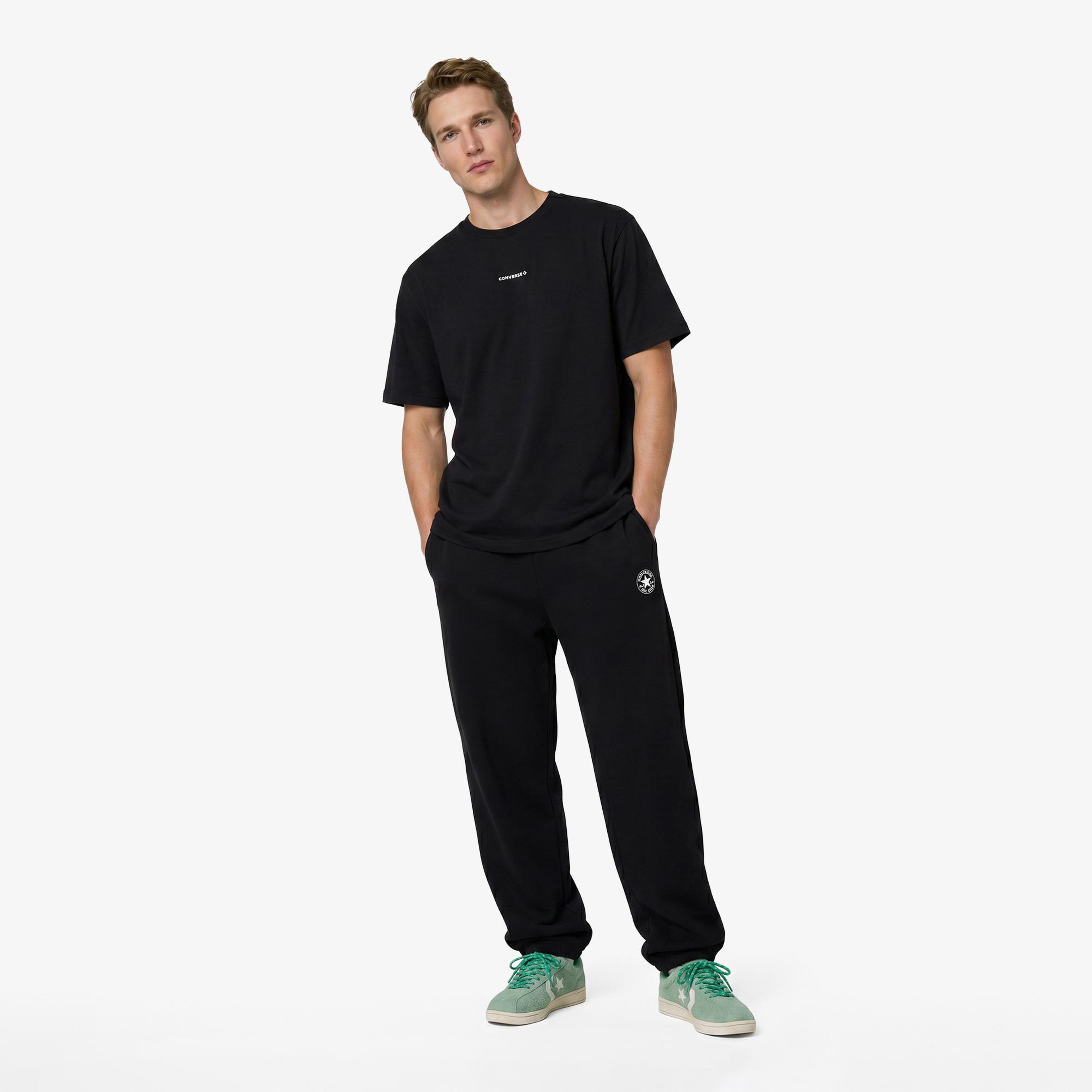 Converse Erkek Siyah Grafik Baskılı T-Shirt
