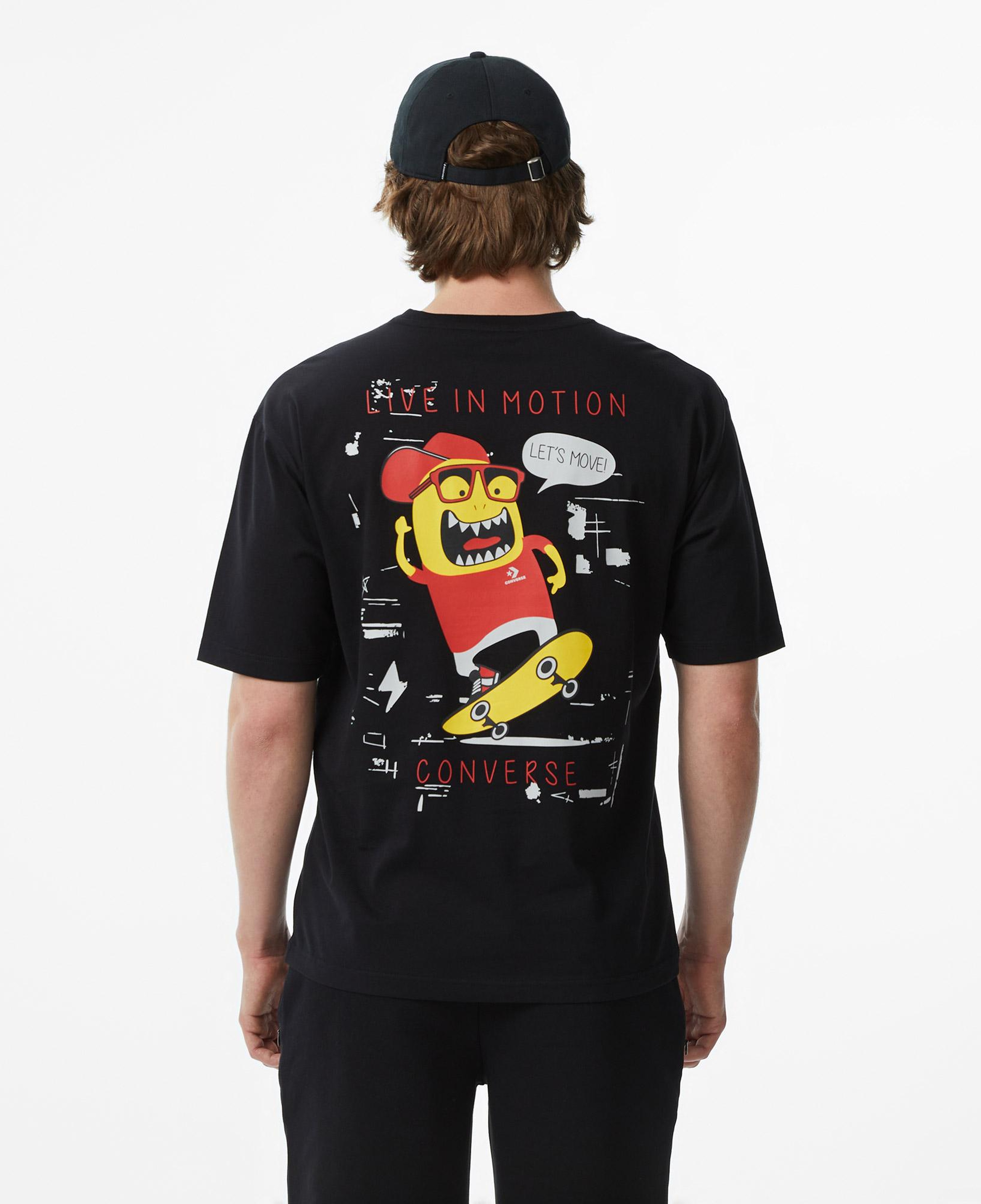 Converse Erkek Siyah Grafik Baskılı T-Shirt