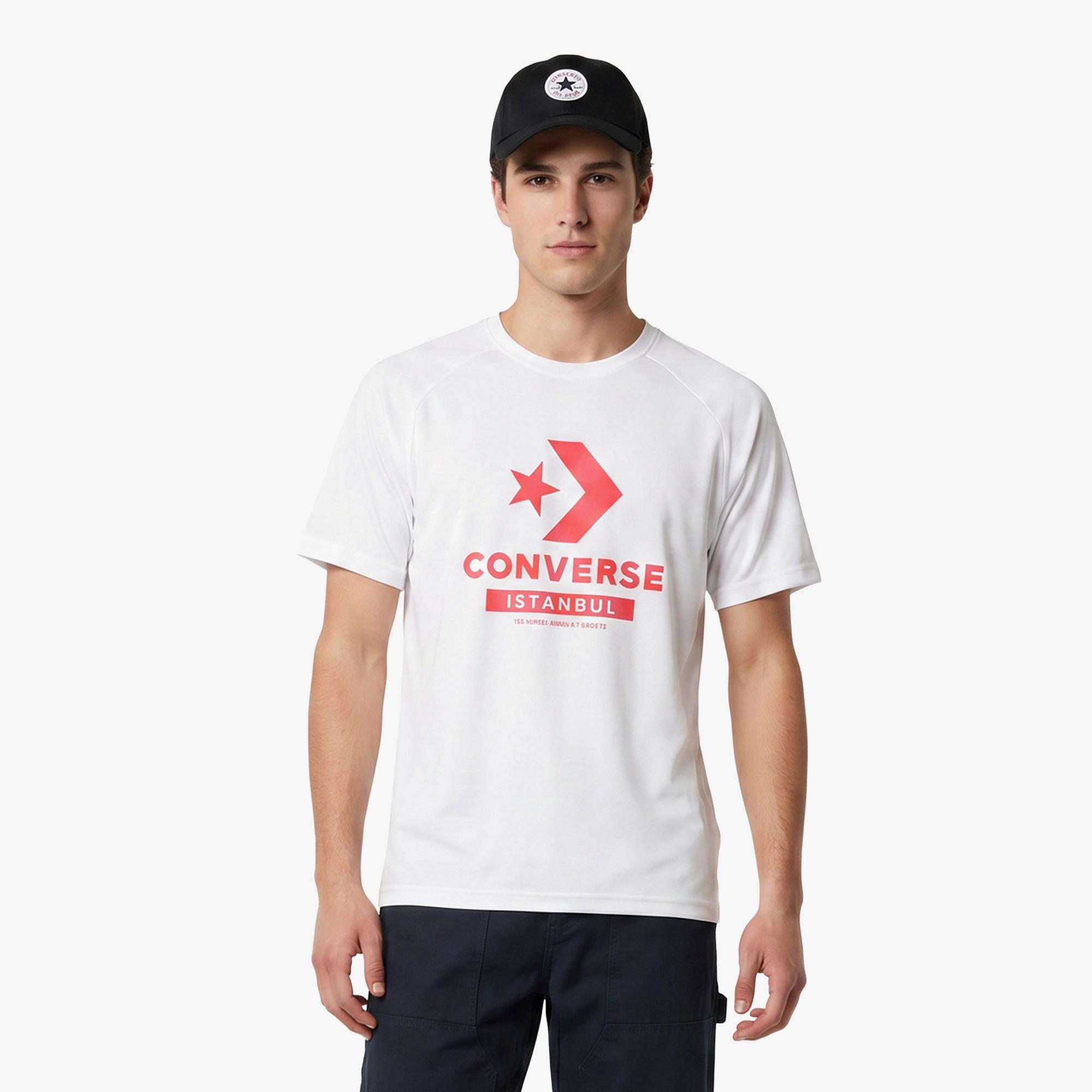 Converse Erkek Beyaz T-Shirt