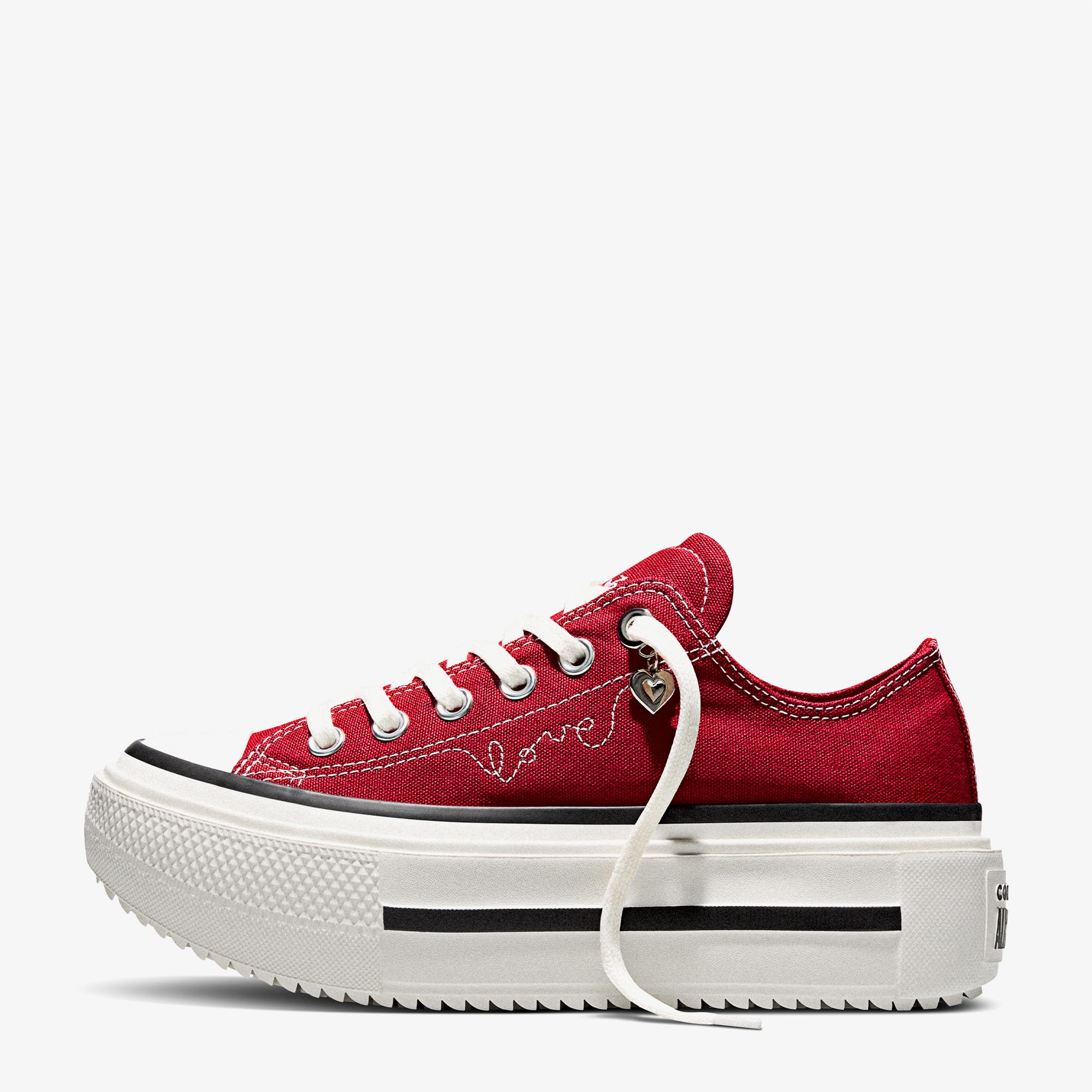 Converse Chuck Taylor All Star Lift Double Stack Unisex Kırmızı Sneaker