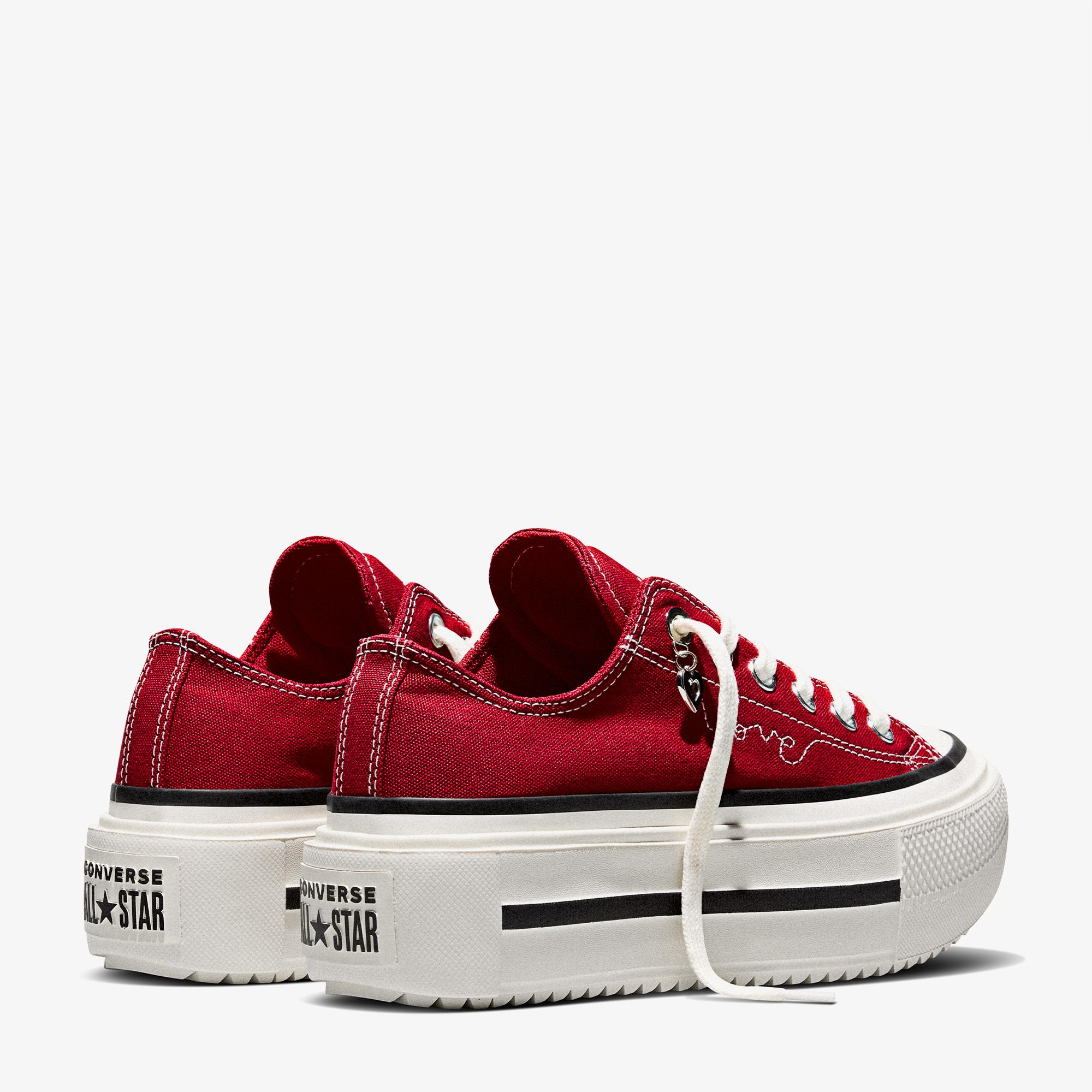 Converse Chuck Taylor All Star Lift Double Stack Unisex Kırmızı Sneaker