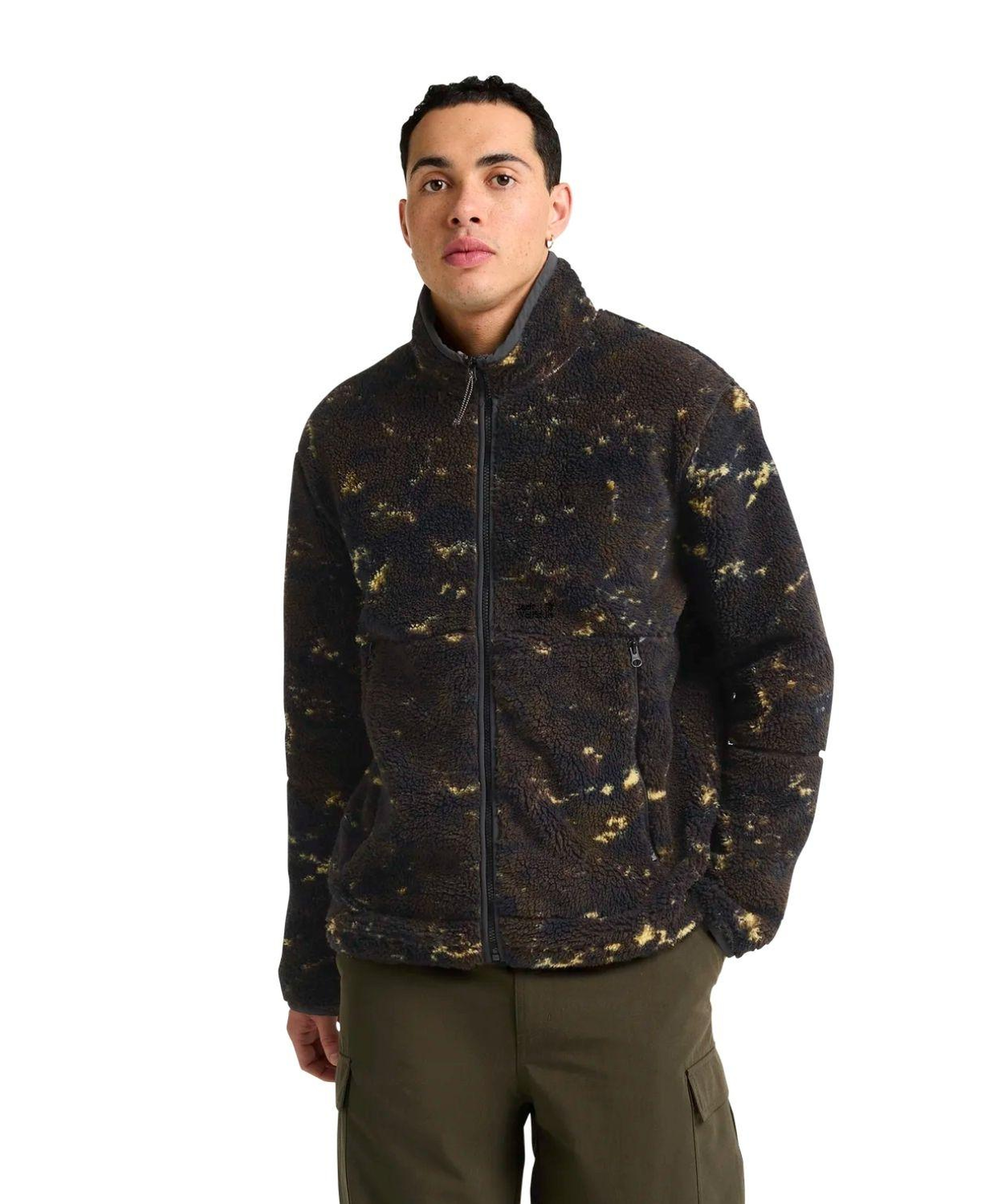 Jack Wolfskin Stone Lite Aop Erkek Siyah Outdoor Ceketi