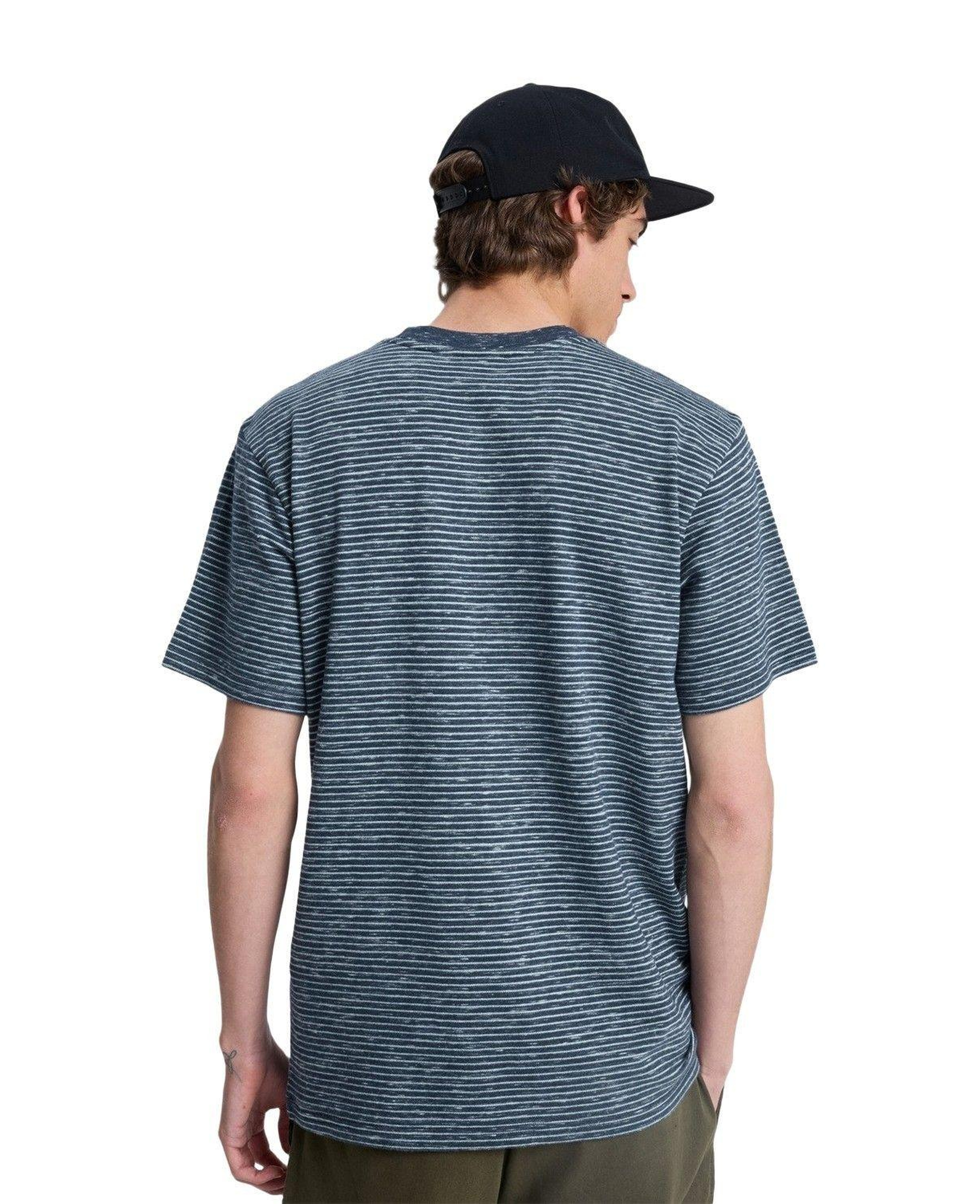 Quiksilver Lopaz Striped Erkek Mavi Tişört