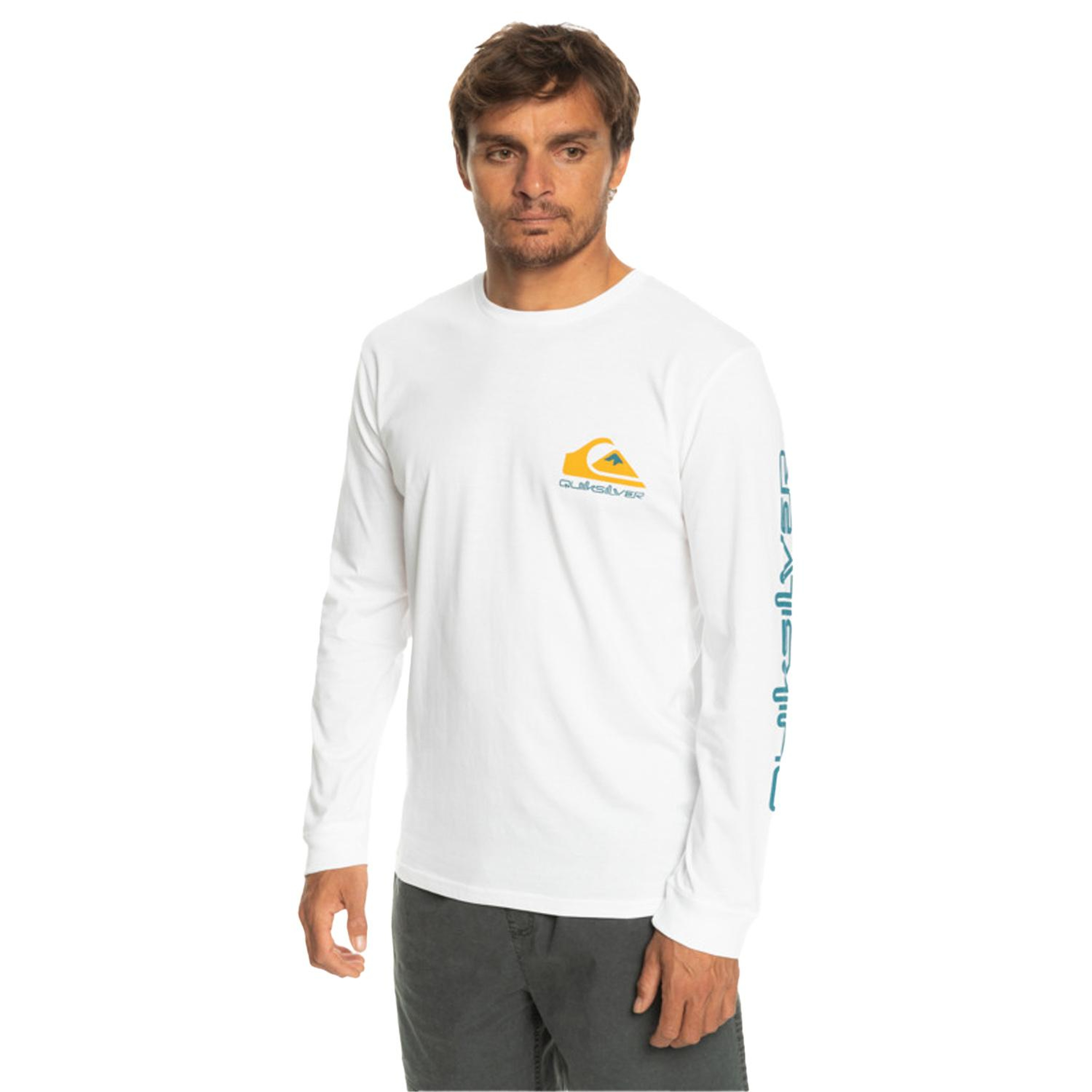 Quiksilver Omnilogo Erkek Beyaz Tişört