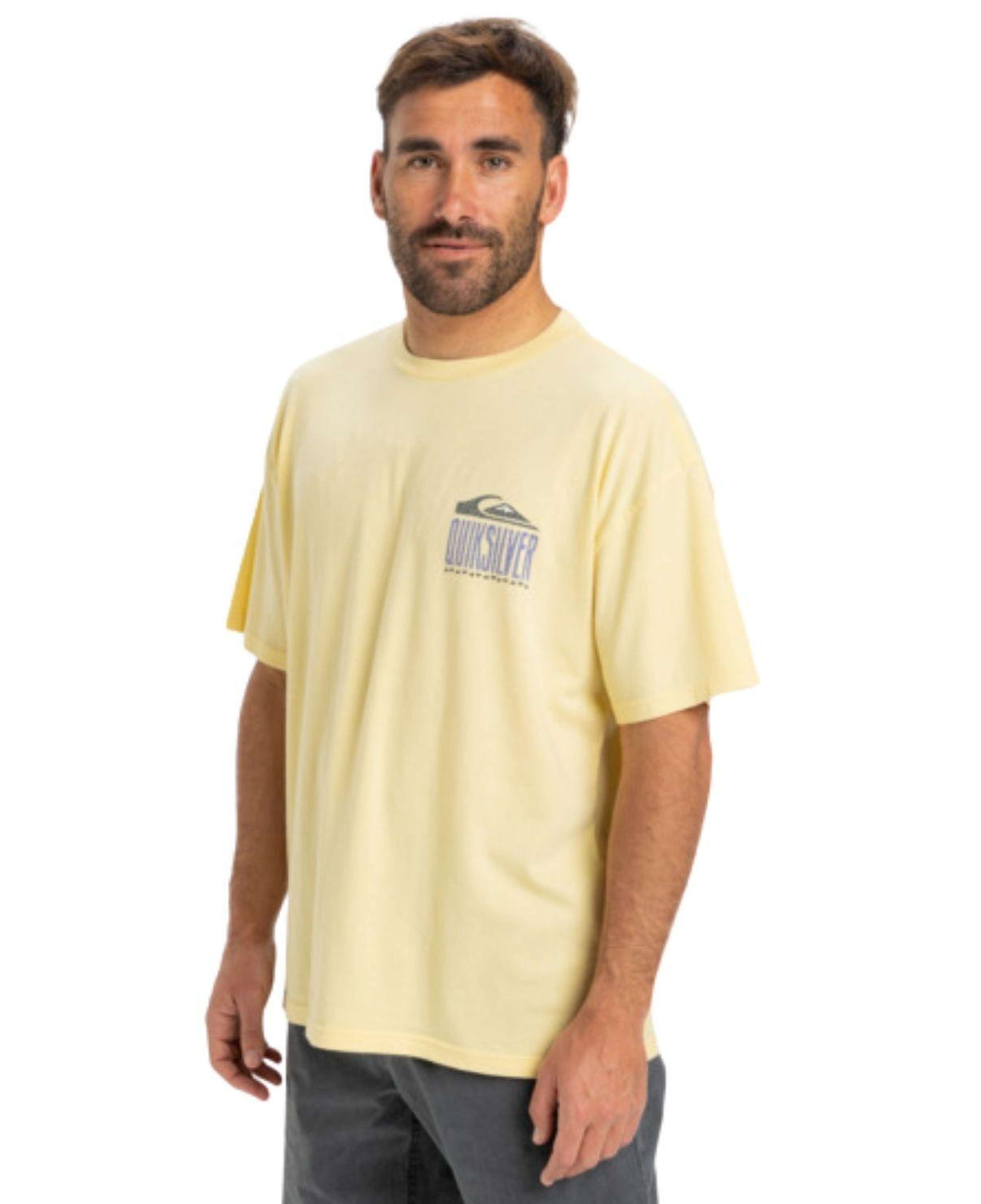 Quiksilver Gh Qs World Force Erkek Sarı Tişört