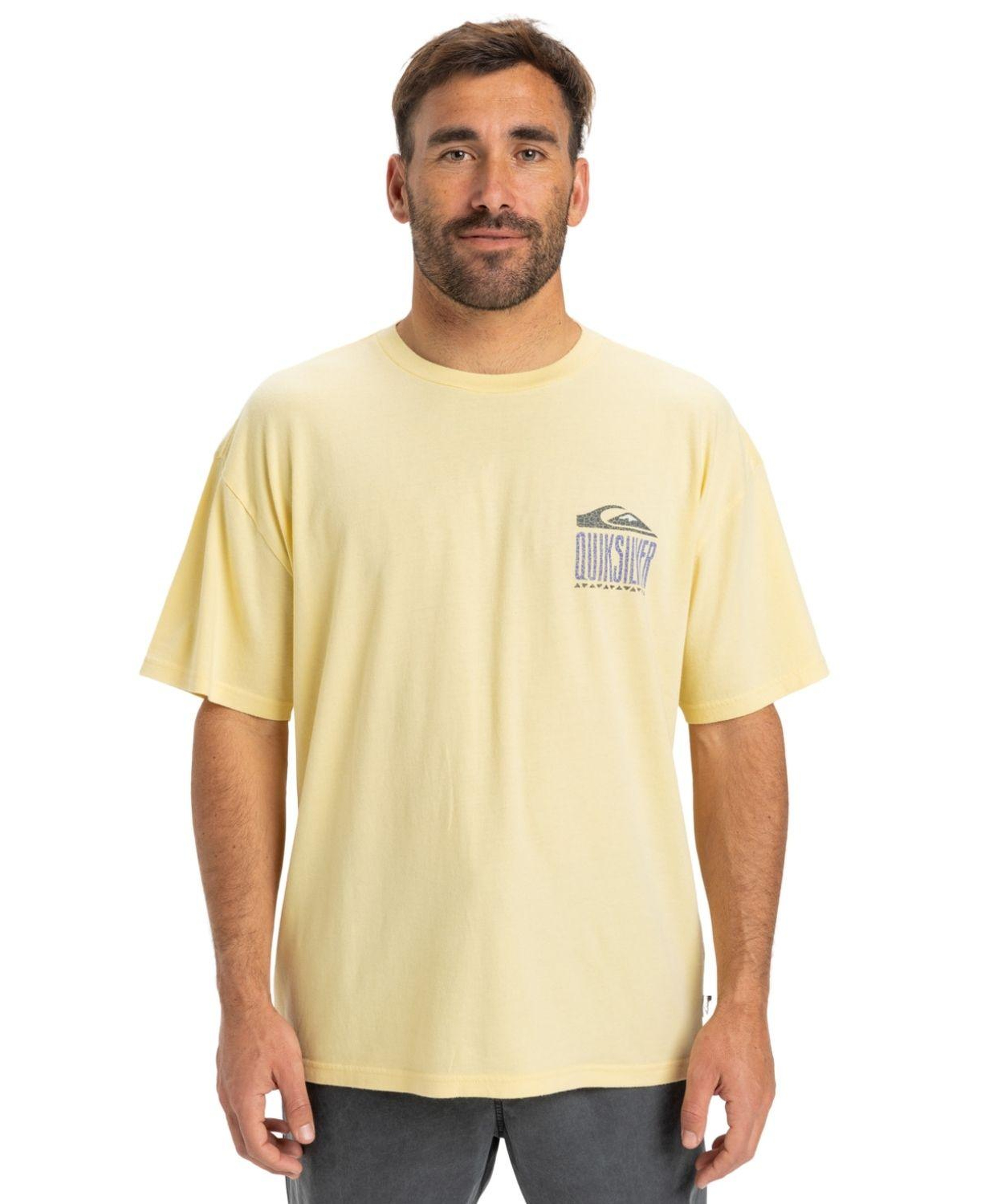 Quiksilver Gh Qs World Force Erkek Sarı Tişört