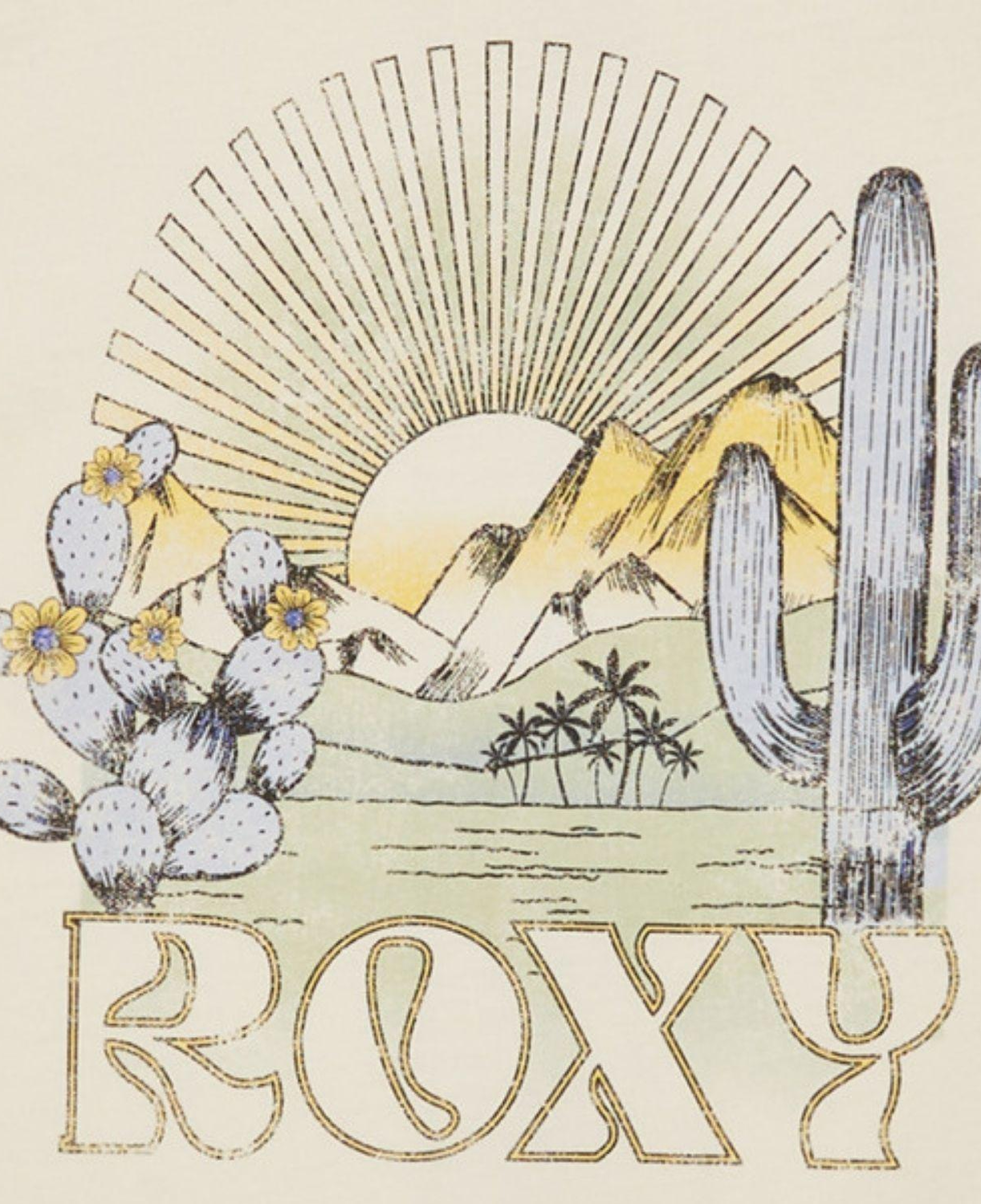 Roxy There Is Life Vintage Kız Çocuk Beyaz Tişört
