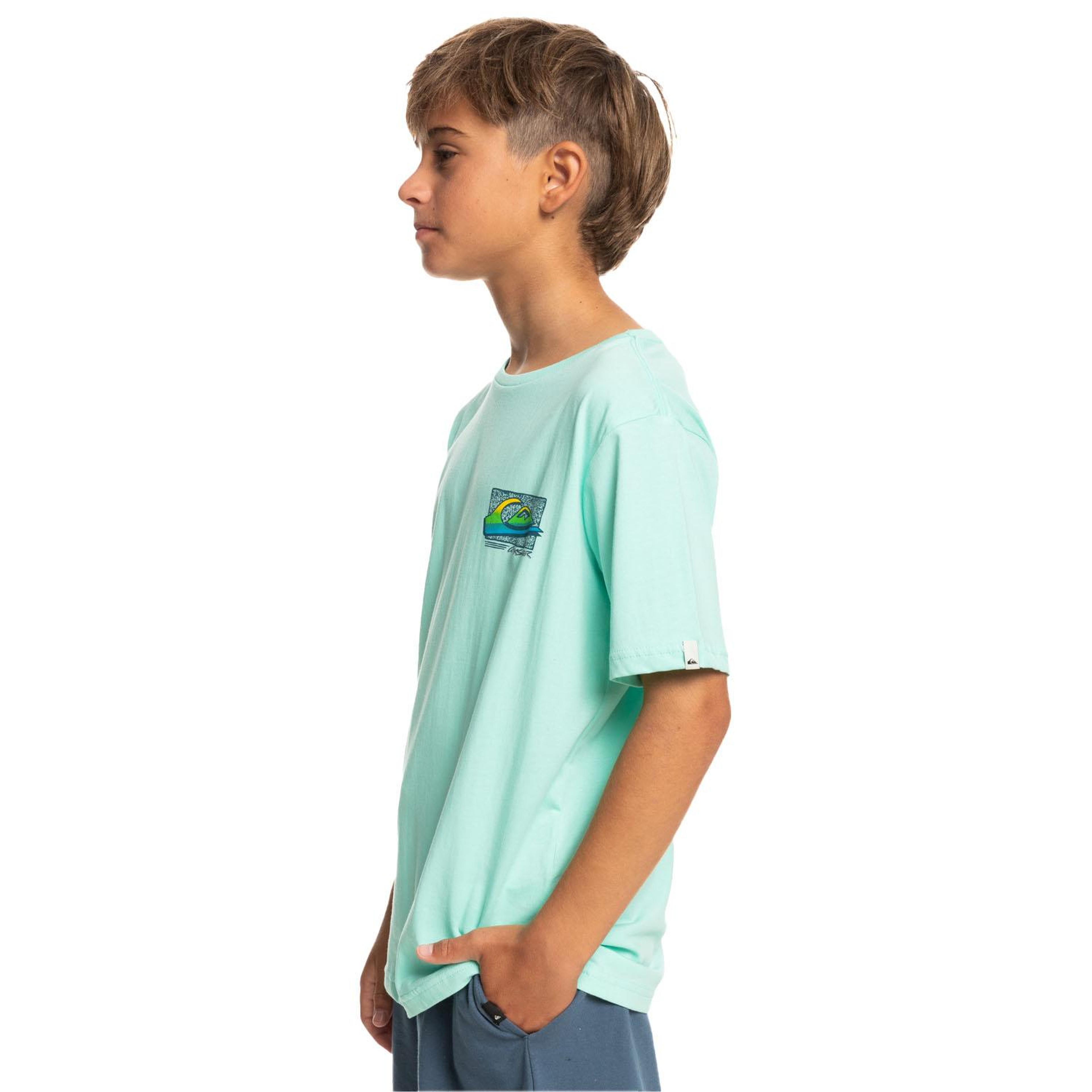 Quiksilver Retro Fade Erkek Çocuk Yeşil Tişört