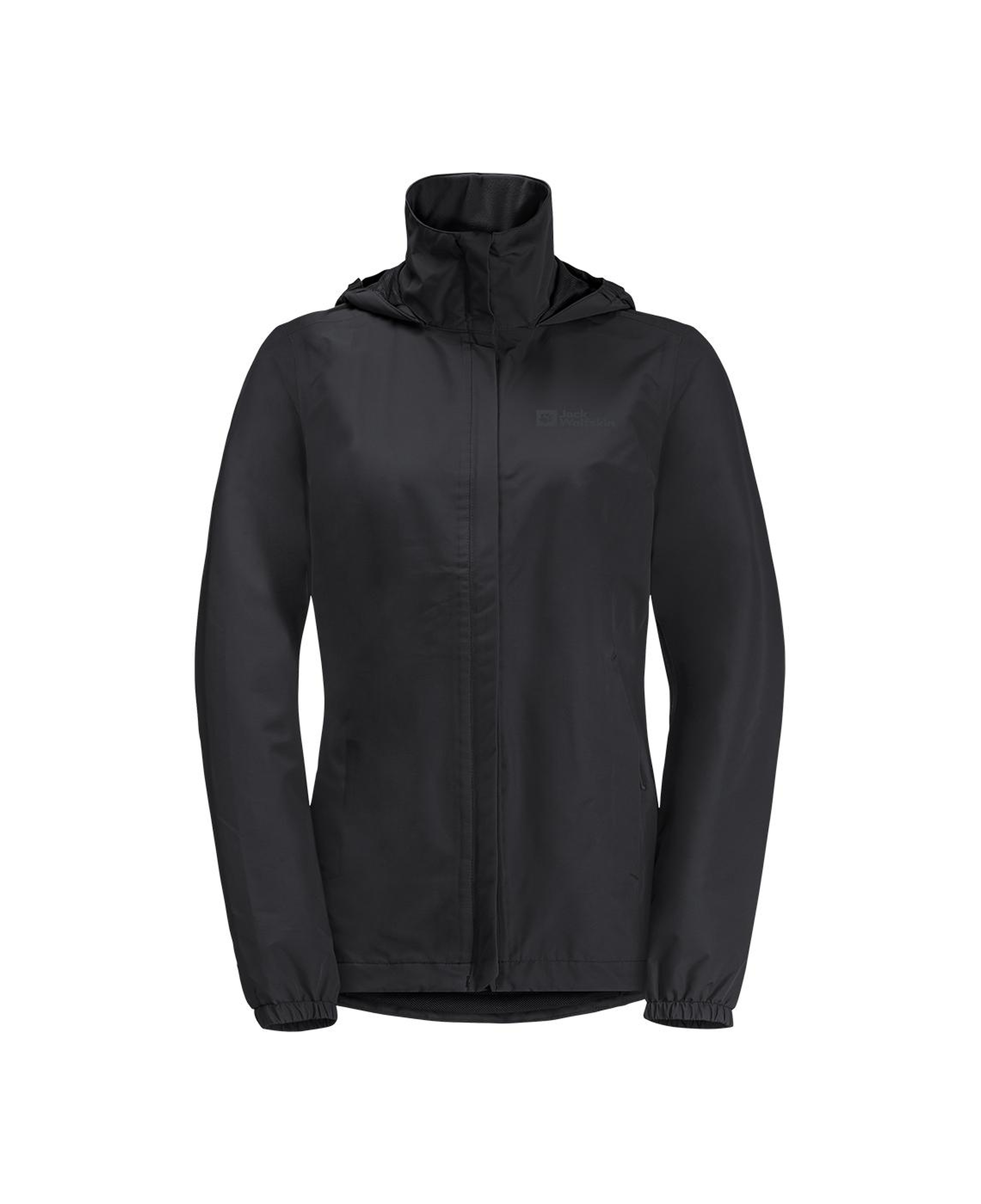 Jack Wolfskin Stormy Point 2L Kadın Siyah Outdoor Ceketi