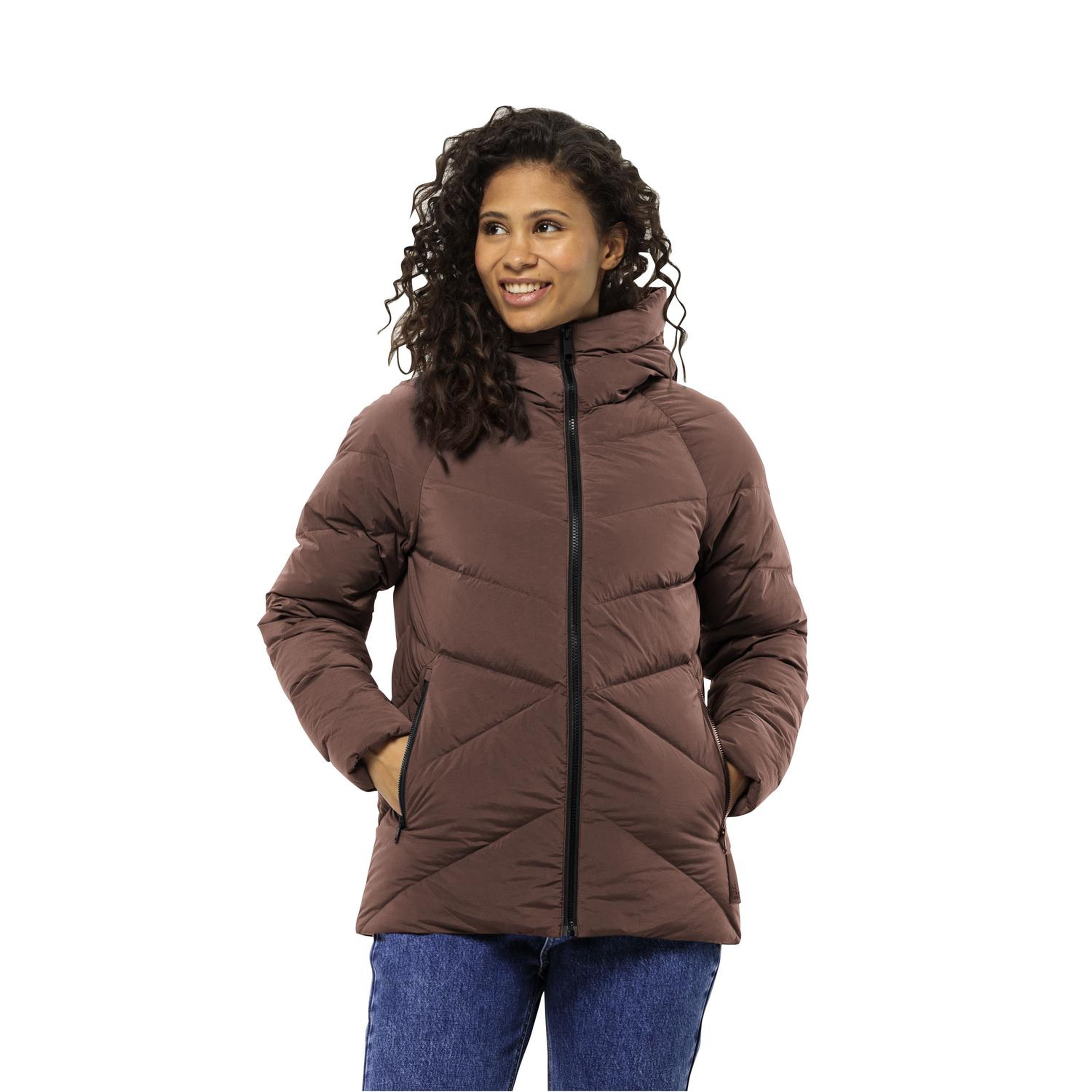 Jack Wolfskin Marienplatz Kadın Kahverengi Outdoor Ceketi