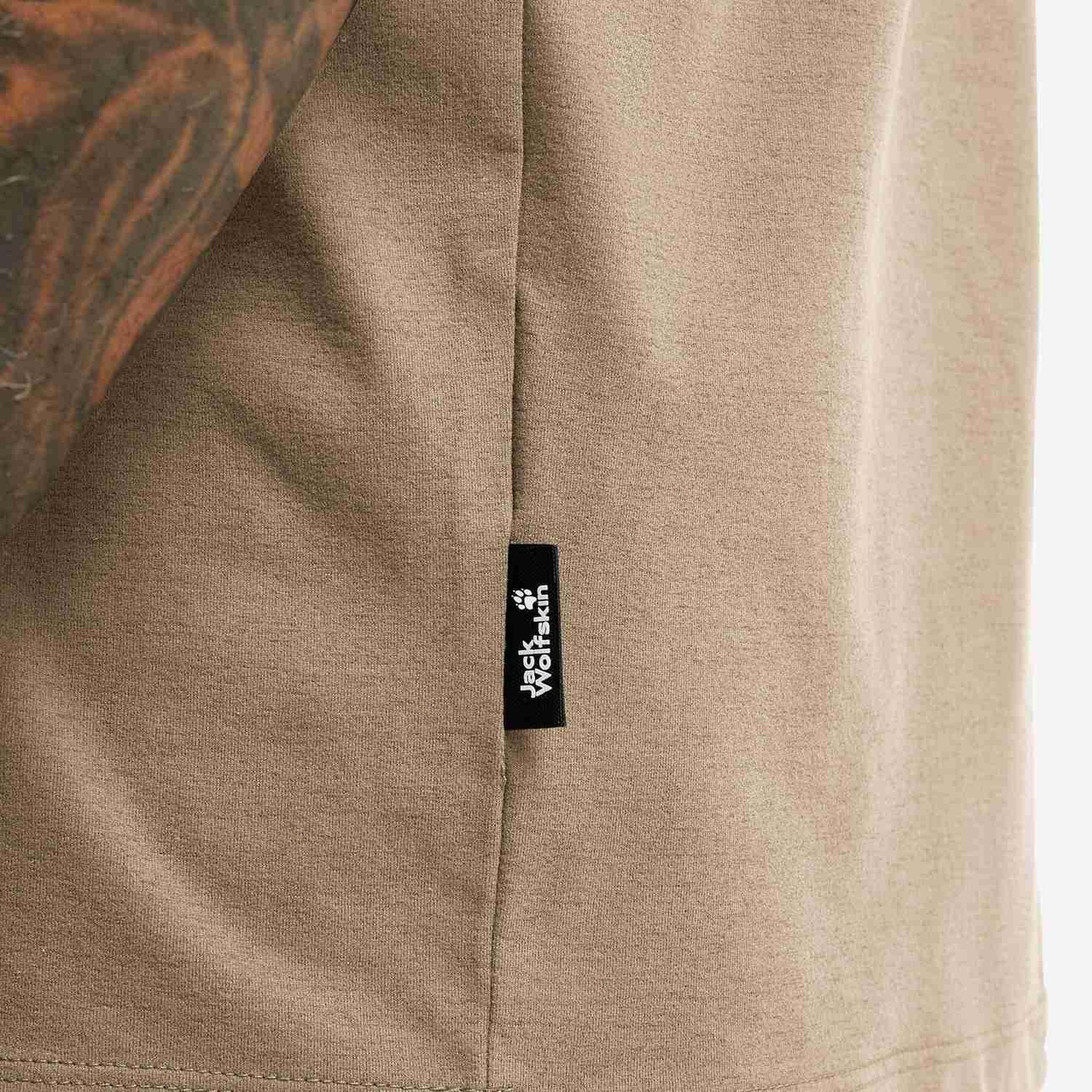 Jack Wolfskin Travel Erkek Bej Tişört