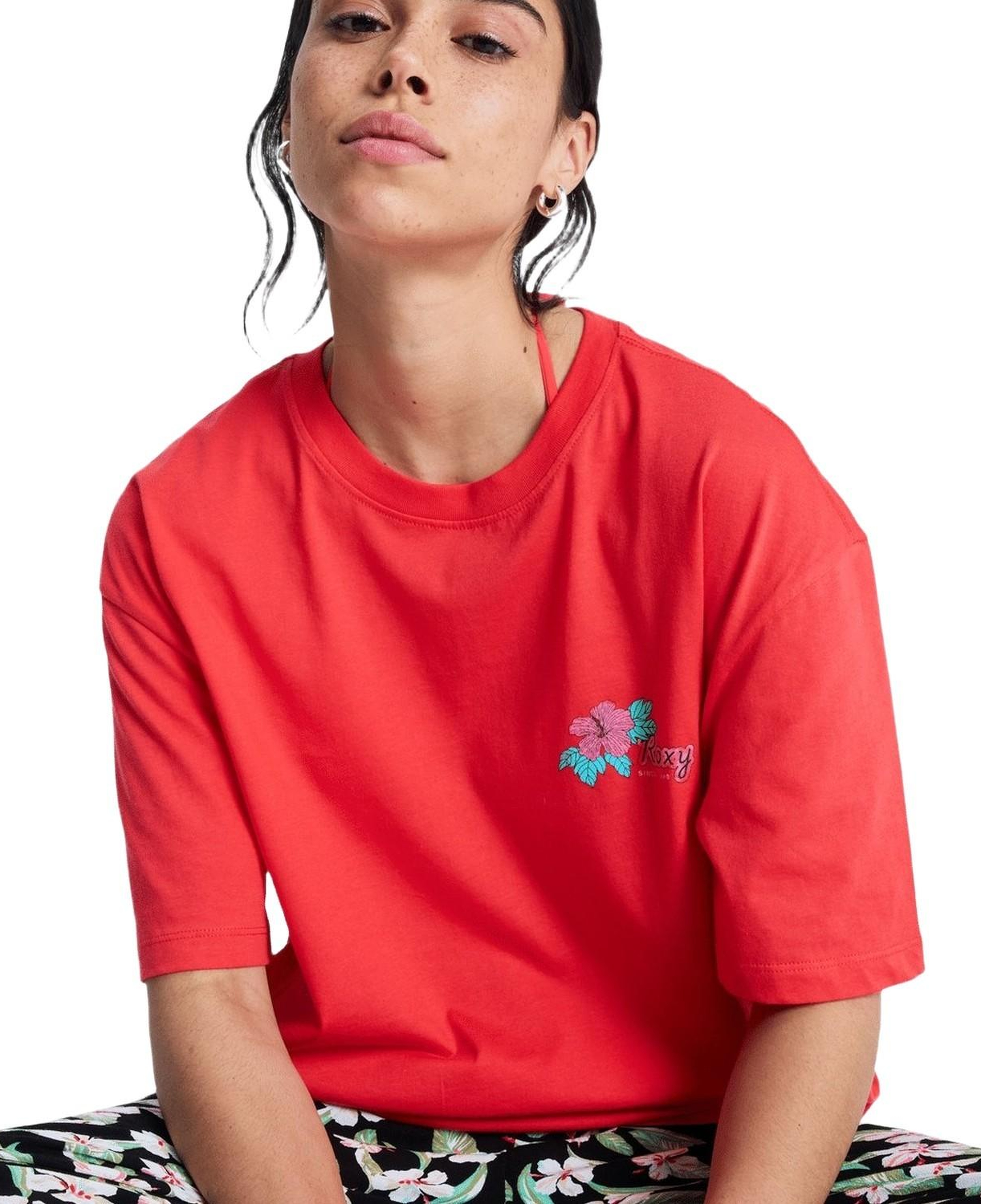 Roxy Hangloose Poste Kadın Kırmızı Tişört