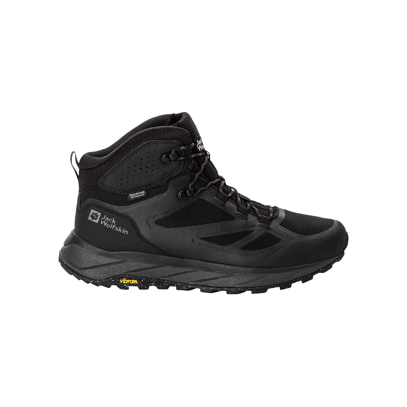 Jack Wolfskin Terraventure Texapore Mid Erkek Siyah Bot