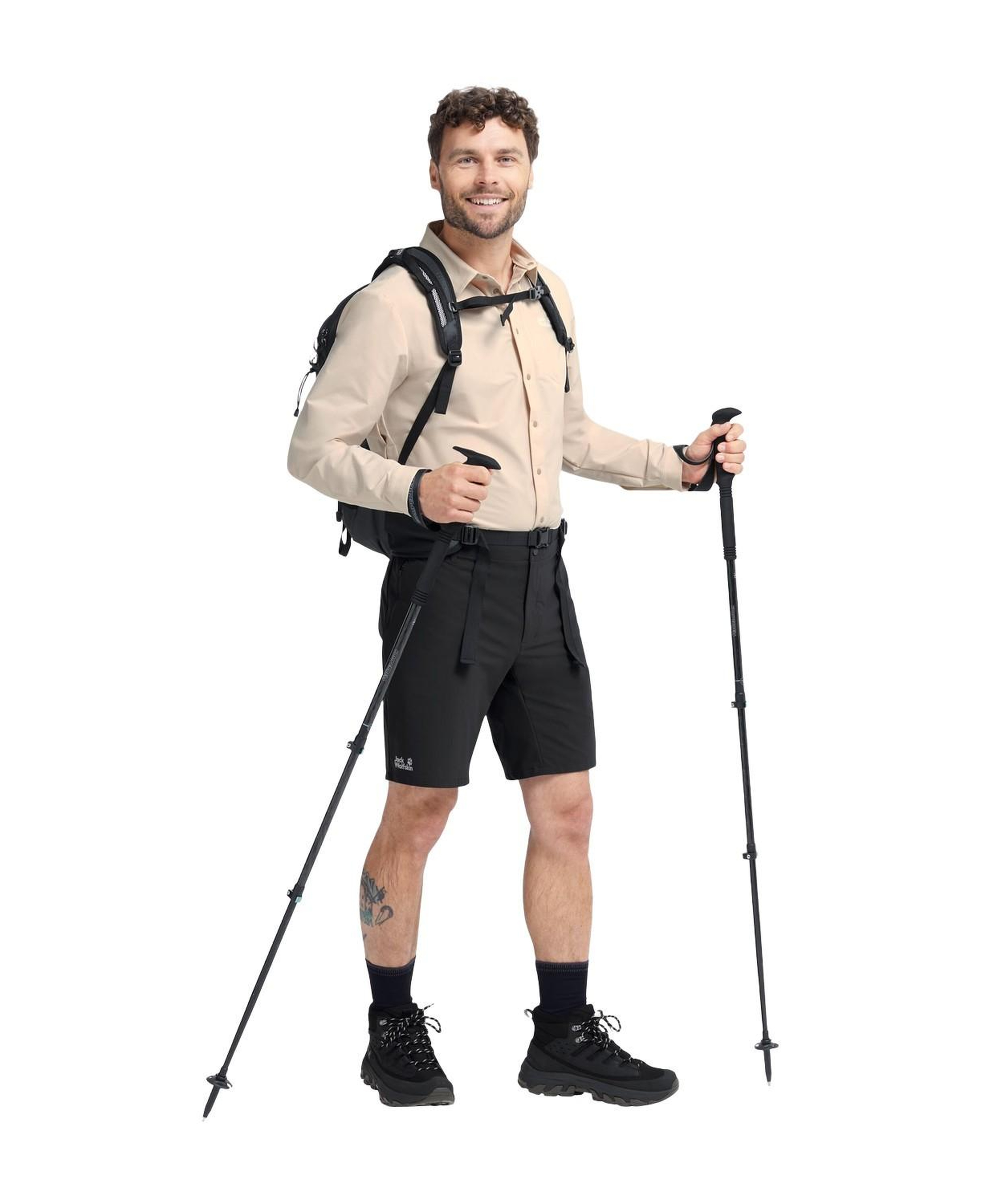 Jack Wolfskin Prelight Pulse Shorts Erkek Siyah Şort