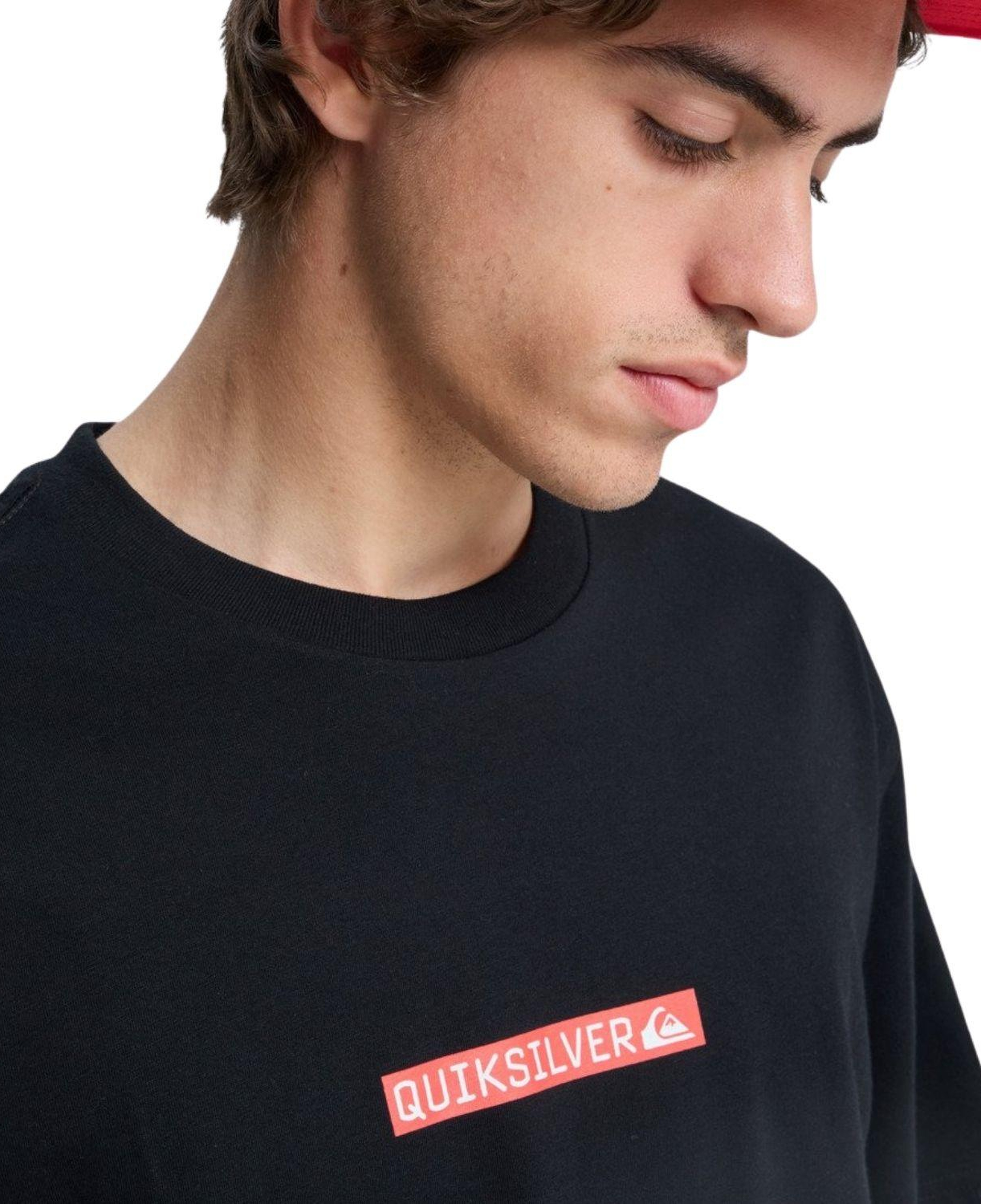 Quiksilver Dna Clicker Erkek Siyah Tişört