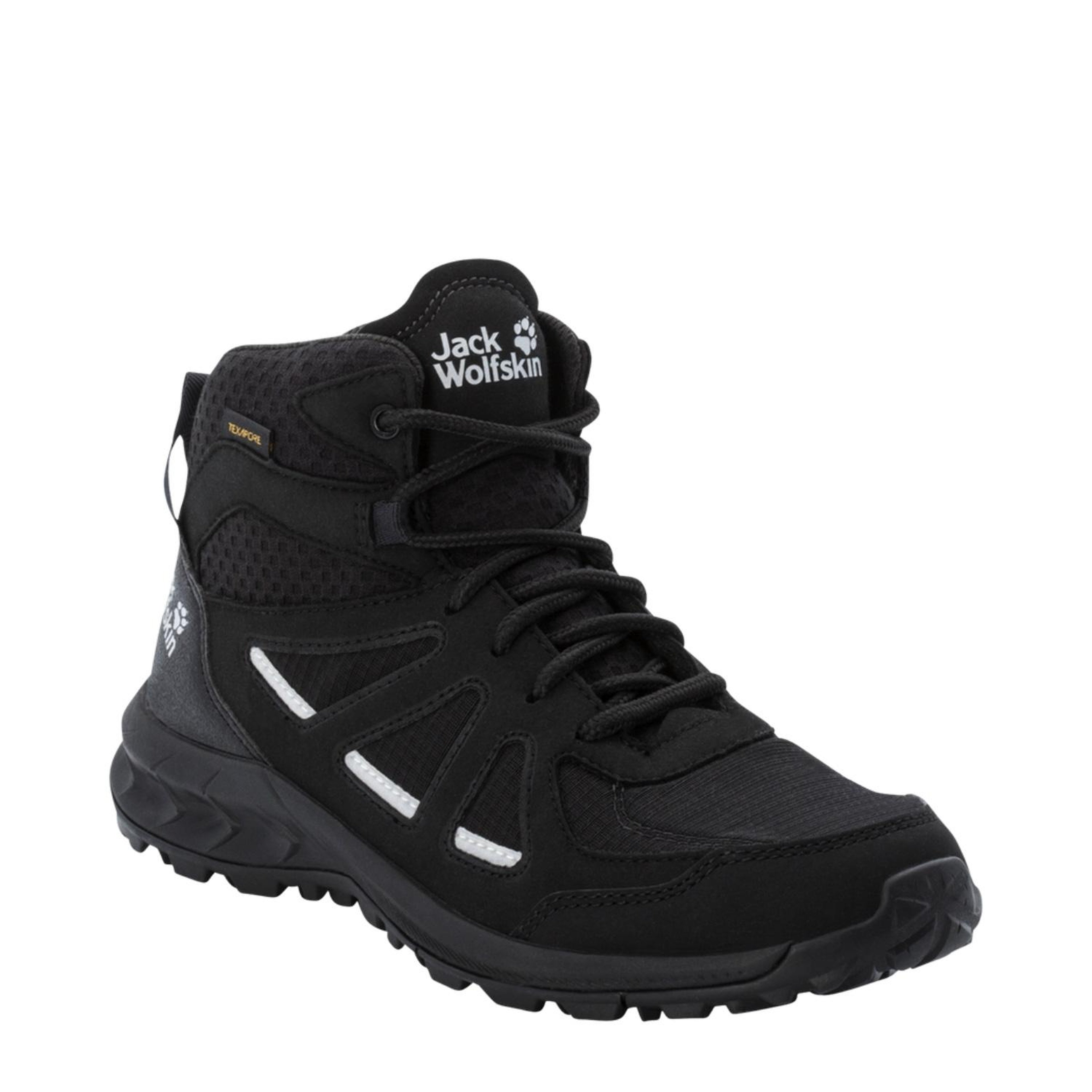 Jack Wolfskin Woodland 2 Texapore Mid Kadın Siyah Bot