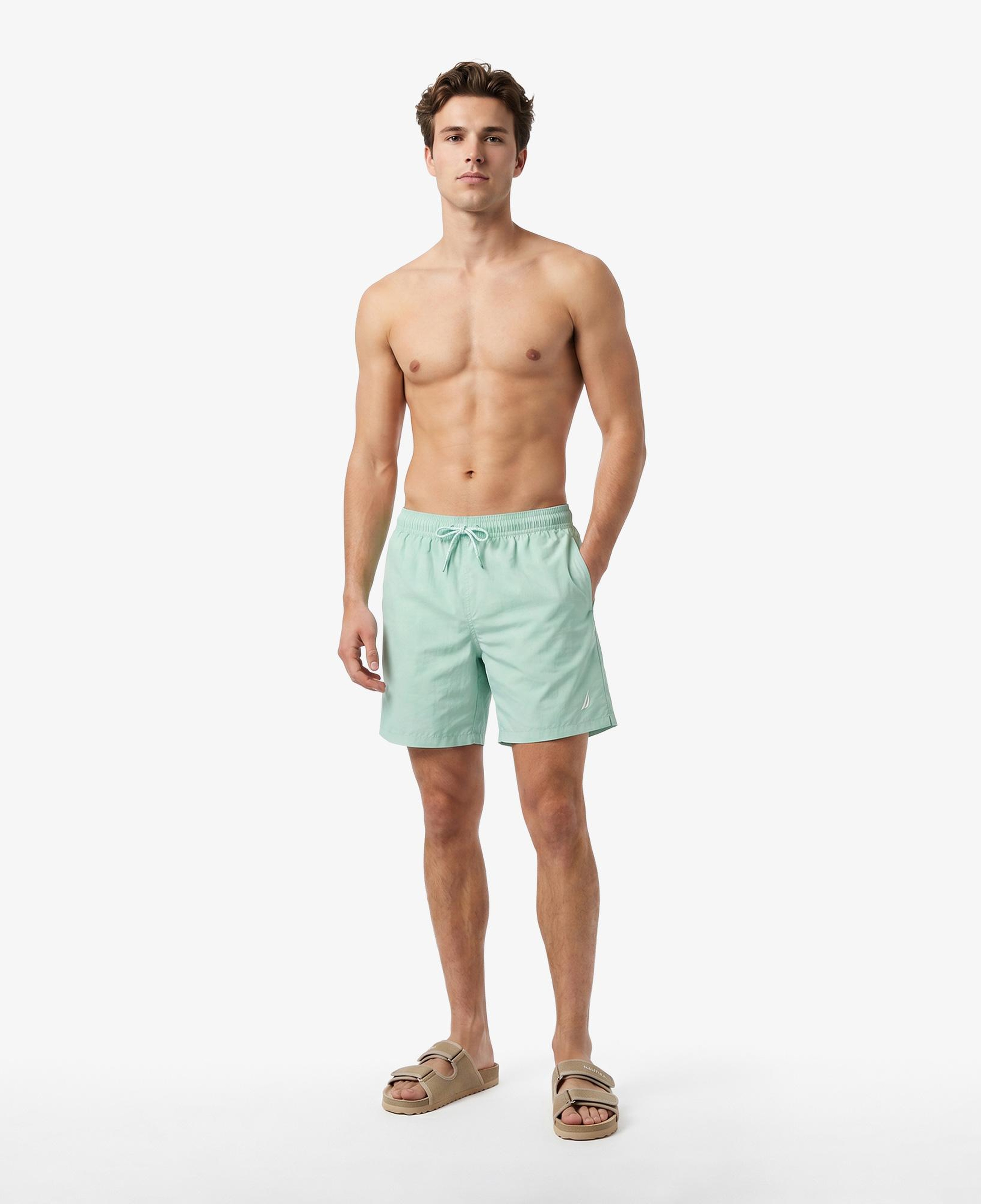 Nautica Erkek Yeşil Regular Fit Deniz Şortu
