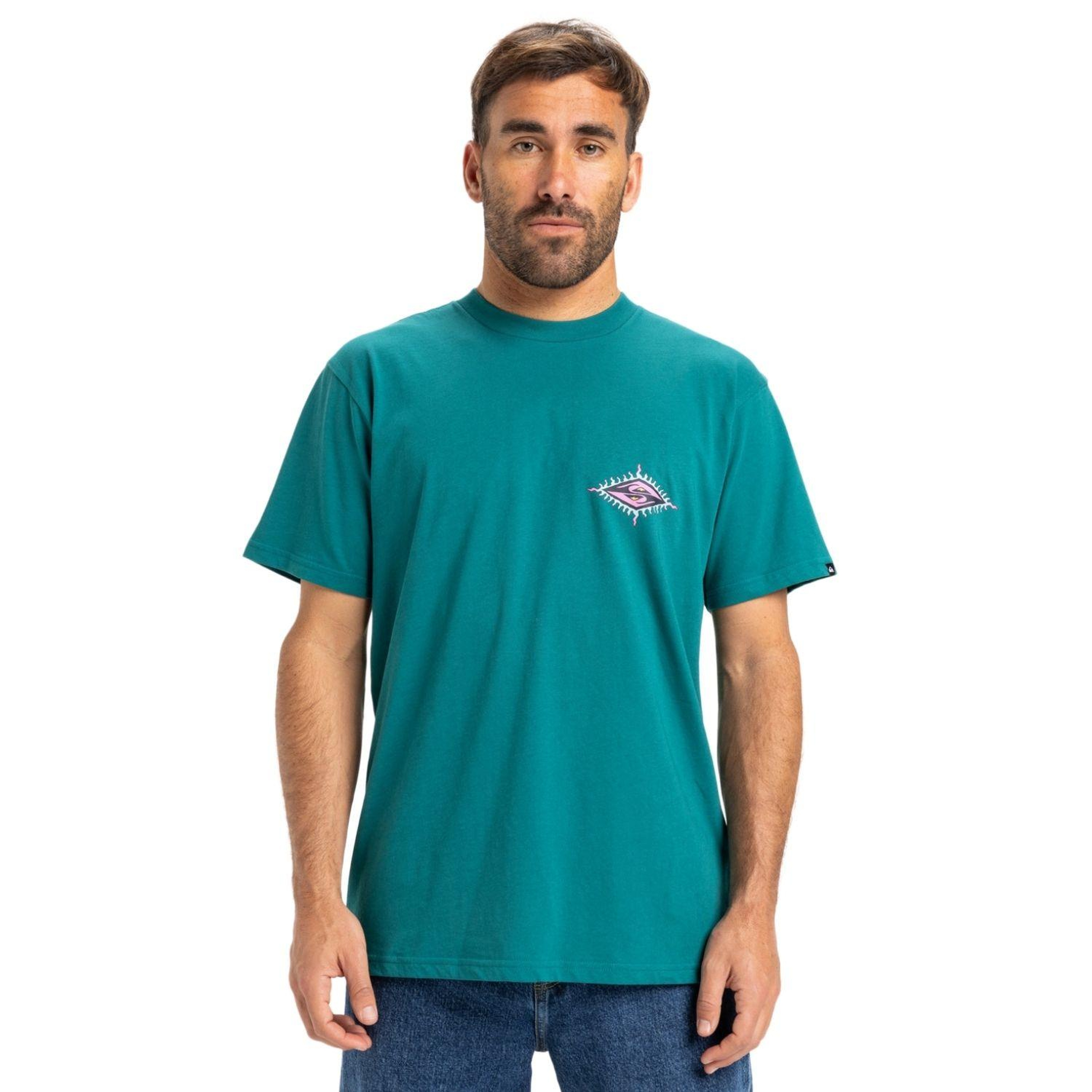 Quiksilver Ev Beach Blast Erkek Yeşil Tişört