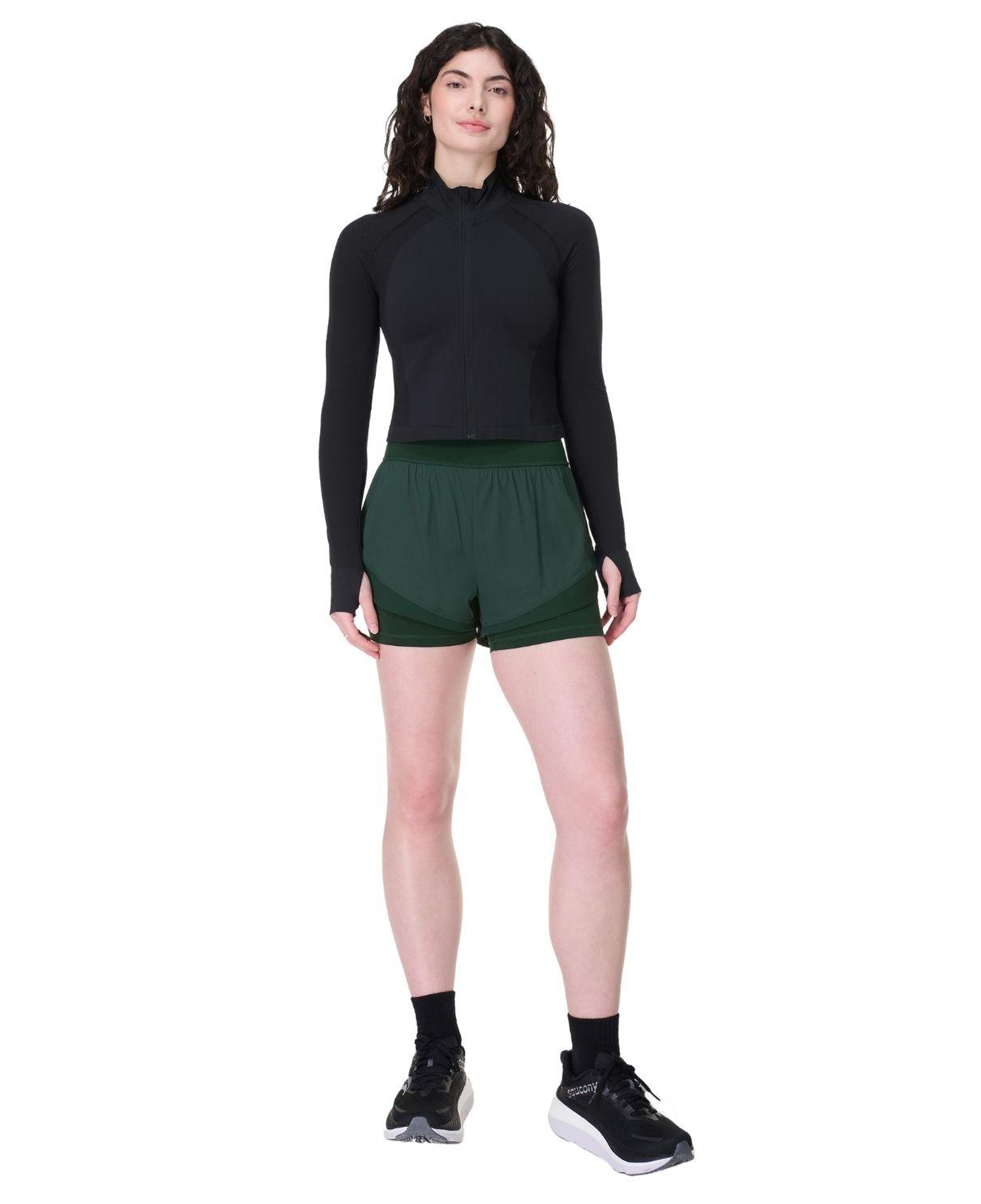 Sweaty Betty Tempo Run Shorts Kadın Yeşil Koşu Şortu