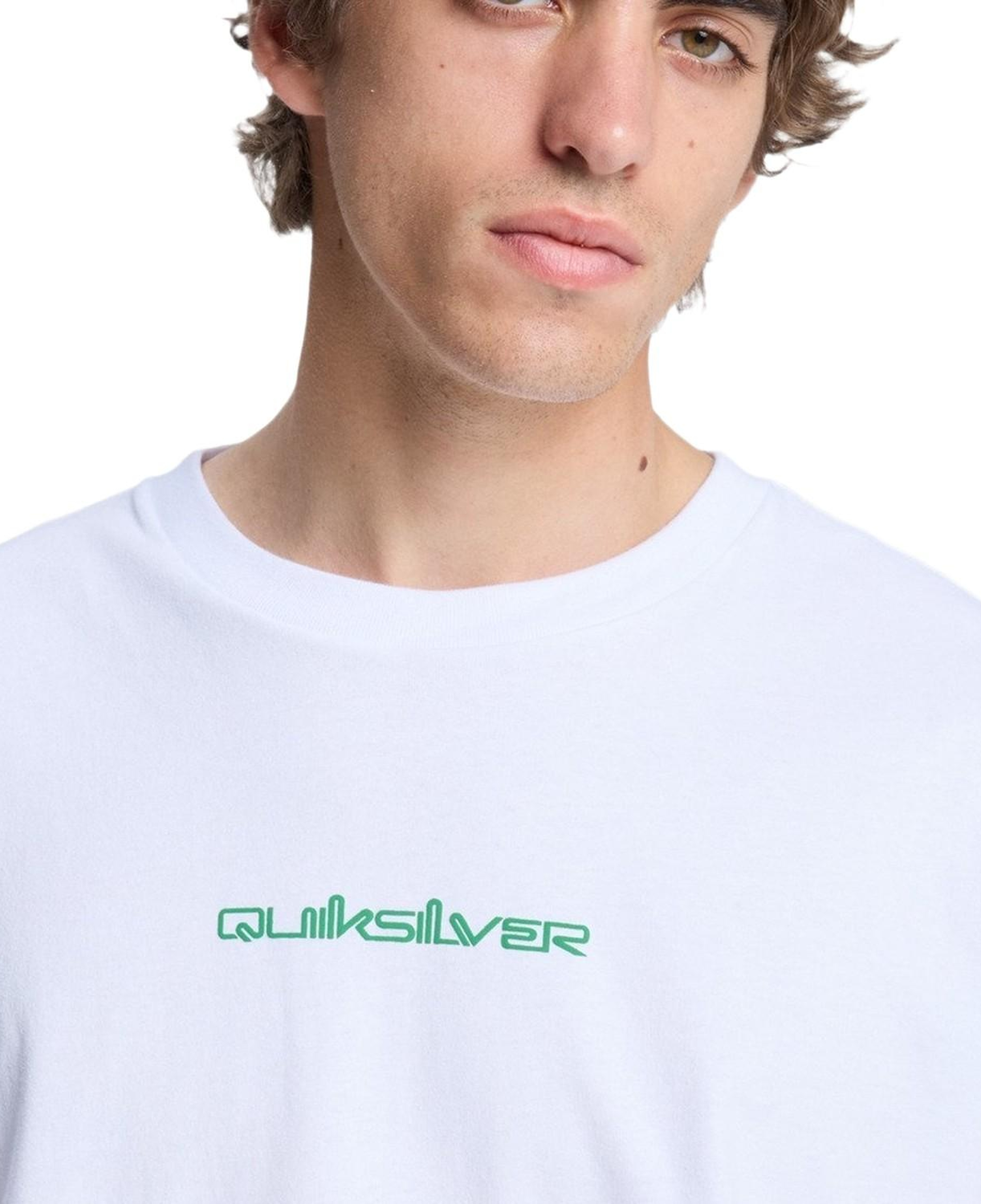 Quiksilver Fractured Wave Erkek Beyaz Tişört